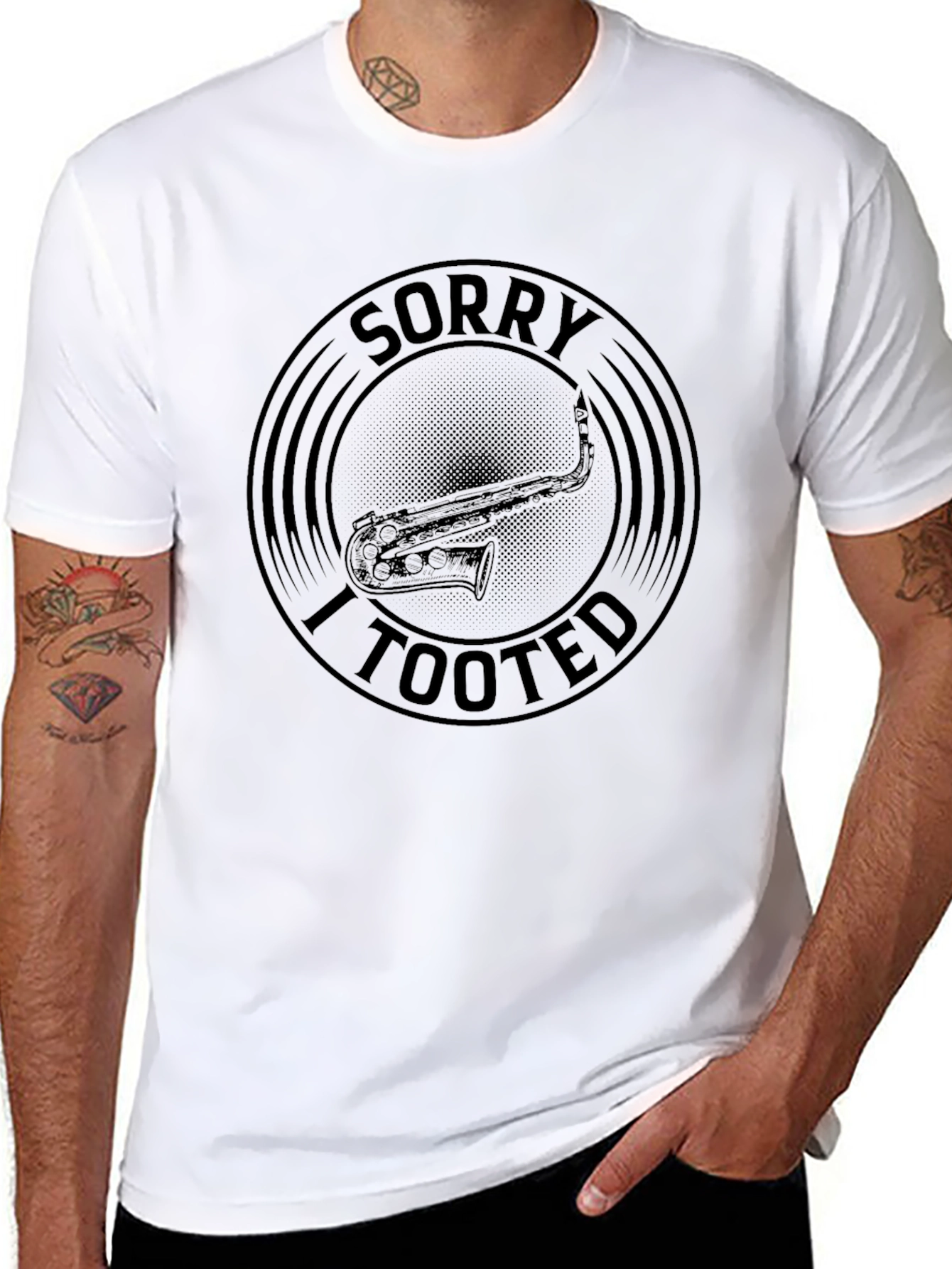 Sorry I Tooted Saxophone T-Shirt