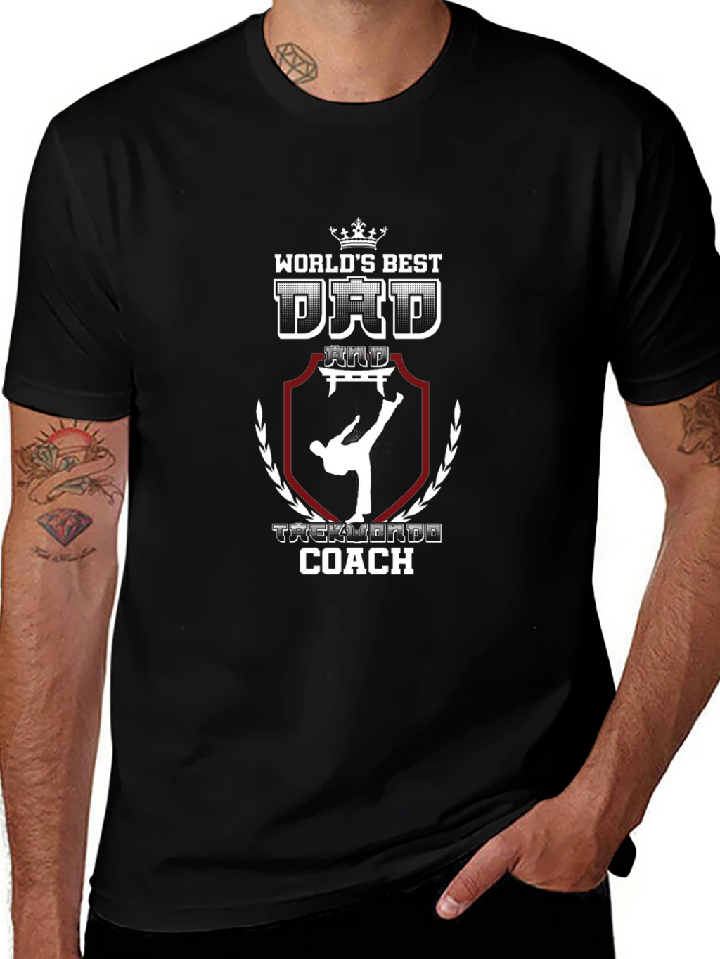 Worlds Best Dad Taekwondo Coach T-Shirt