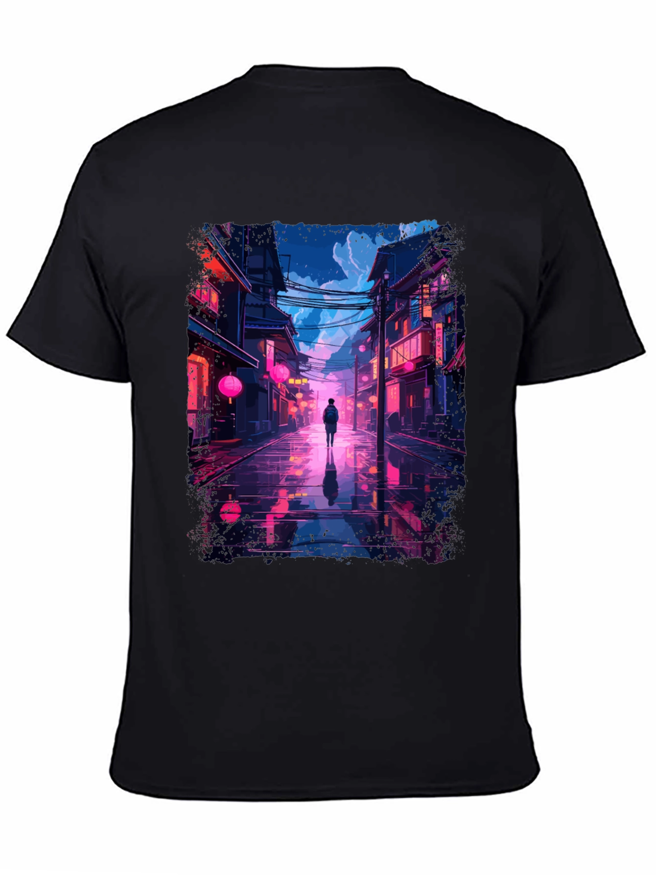 Neon Cityscape T-Shirt - Stylish Streetwear