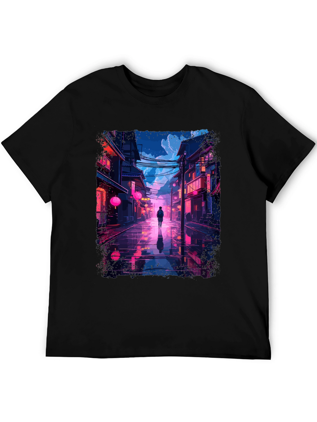 Neon Cityscape T-Shirt - Stylish Streetwear