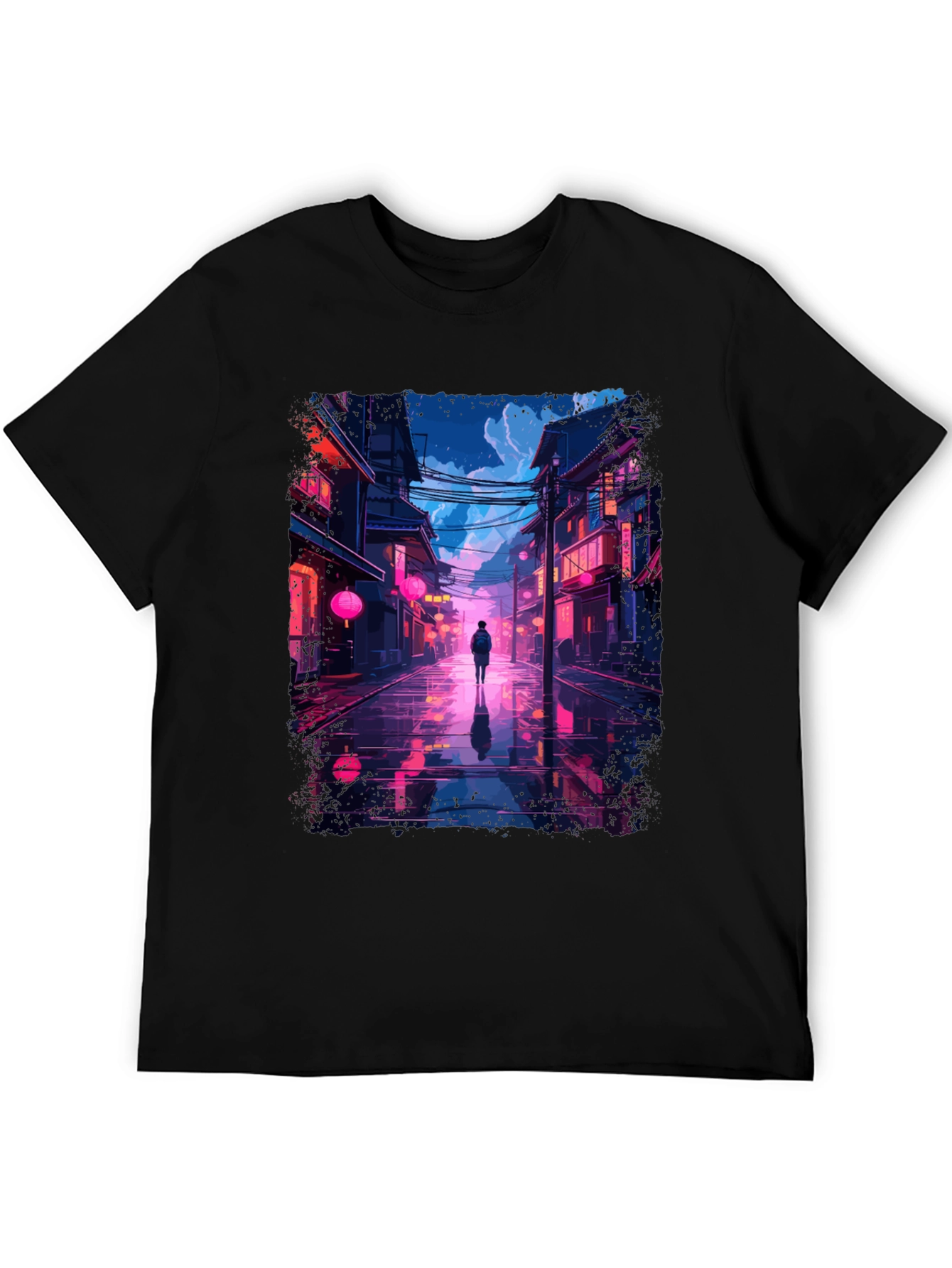 Neon Cityscape T-Shirt - Stylish Streetwear