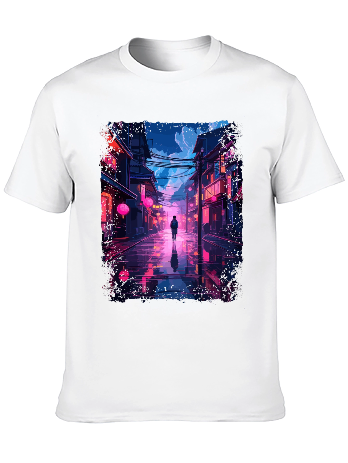 Neon Cityscape T-Shirt - Stylish Streetwear