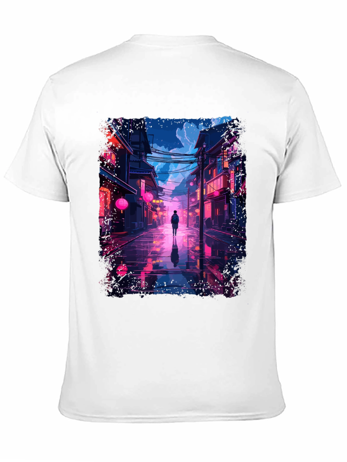 Neon Cityscape T-Shirt - Stylish Streetwear