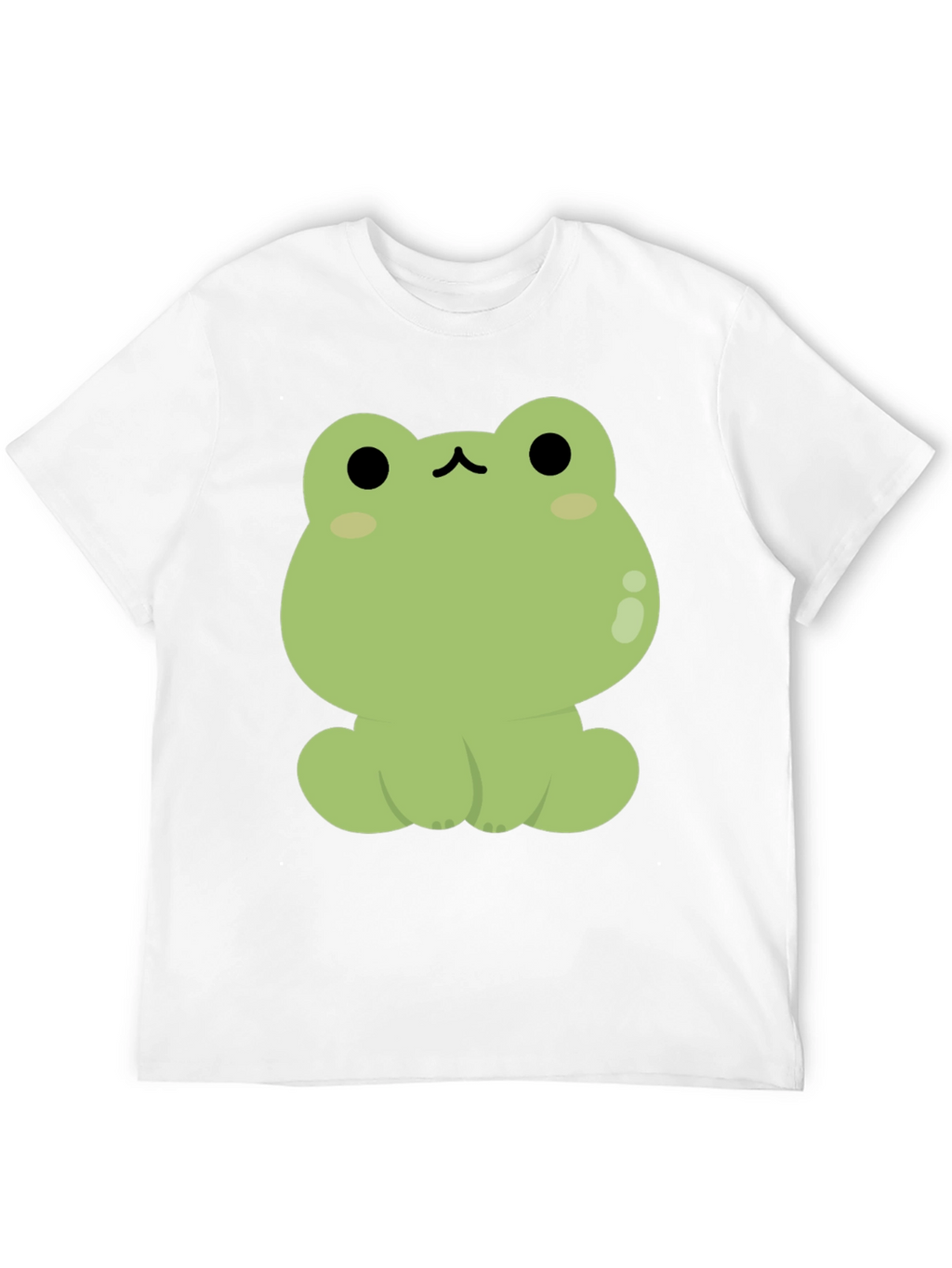Cute Frog Graphic Black T-Shirt