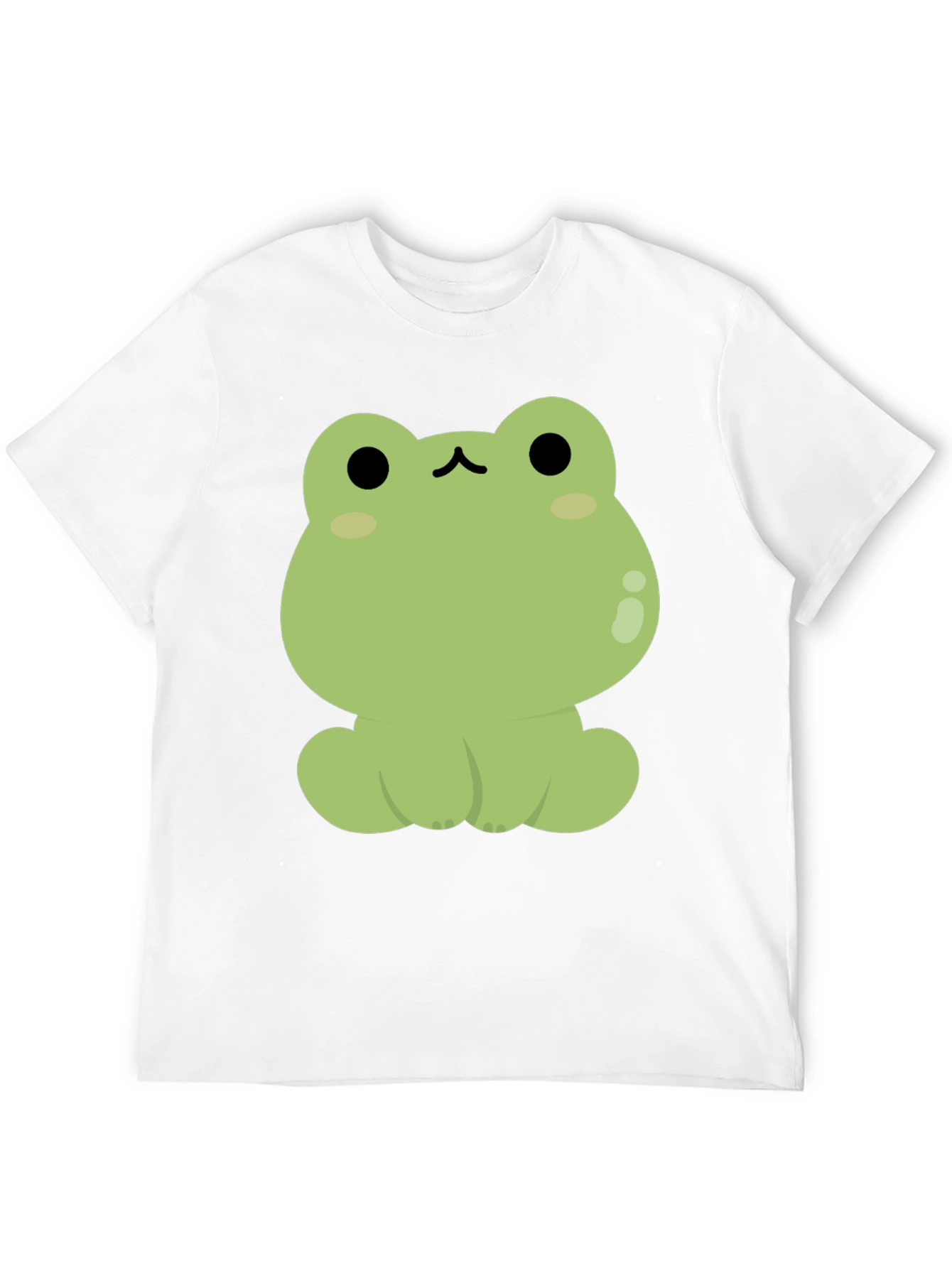 Cute Frog Graphic Black T-Shirt