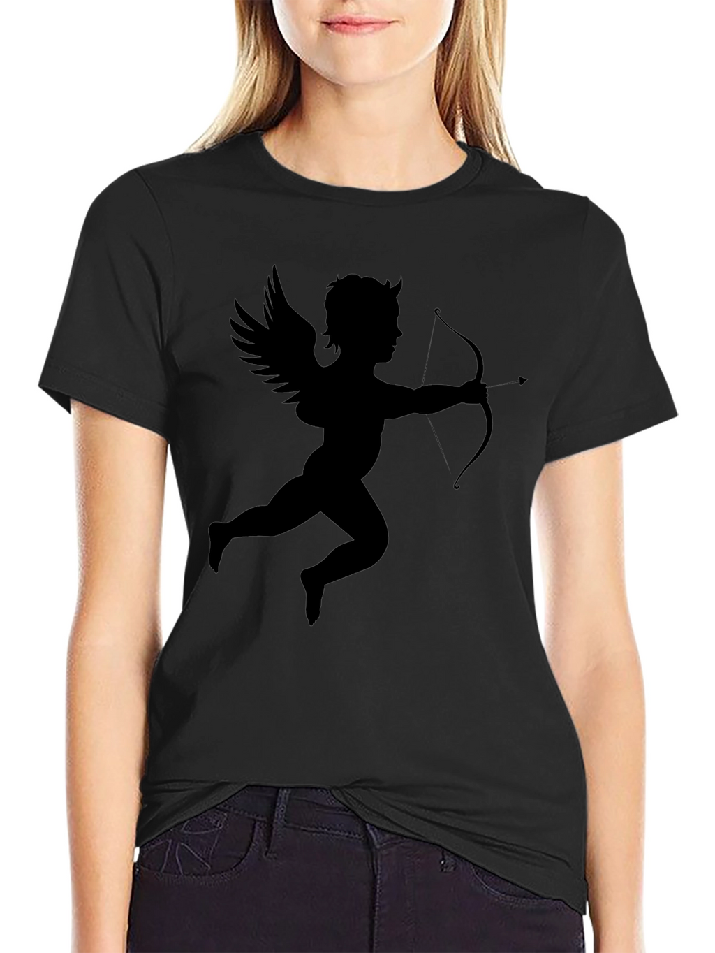 Cupid Graphic T-Shirt - Black