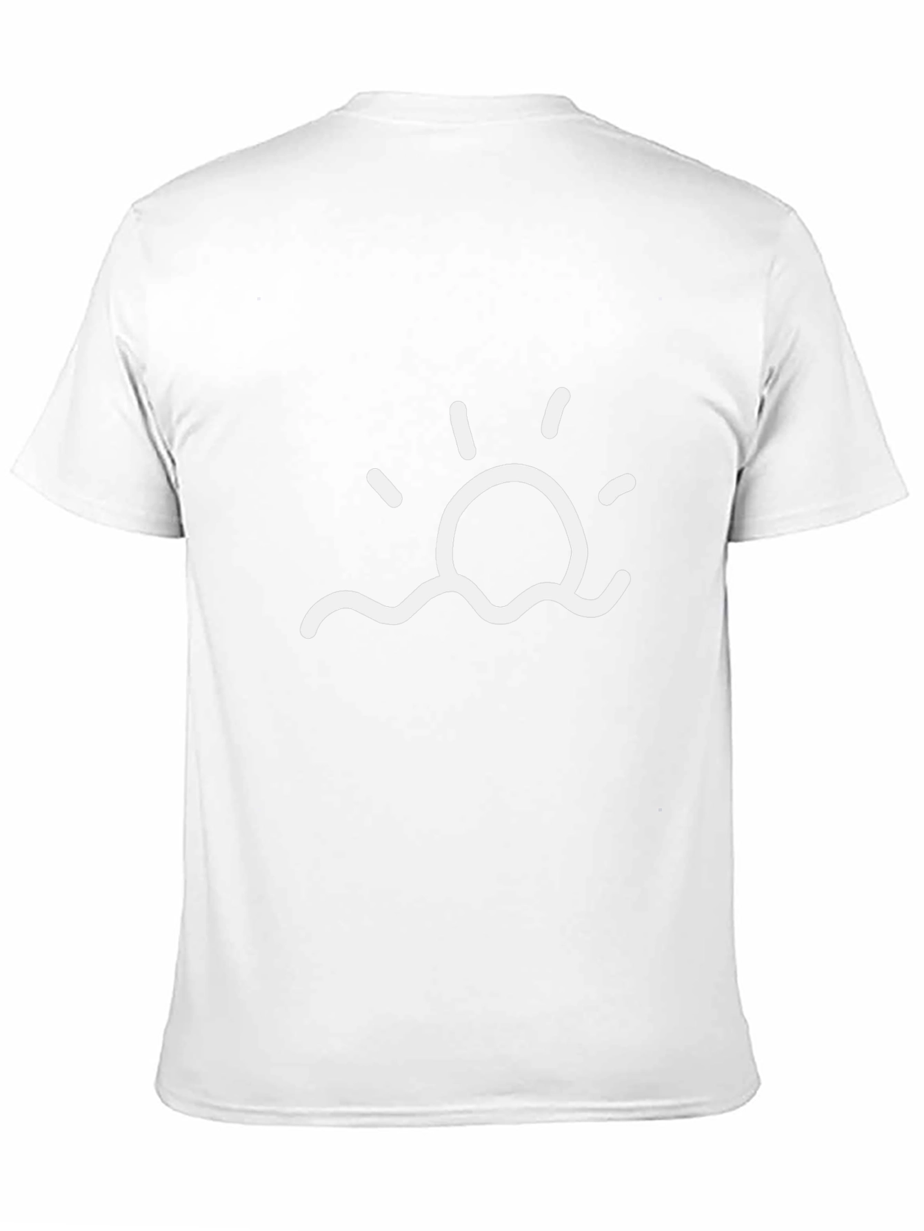 Black Graphic Tee - Sunrise Design