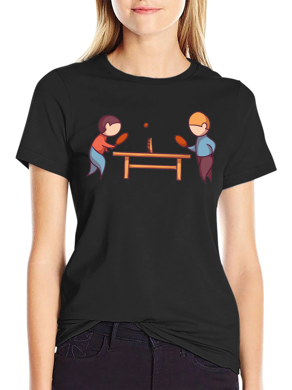 Ping Pong Player Graphic T-Shirt