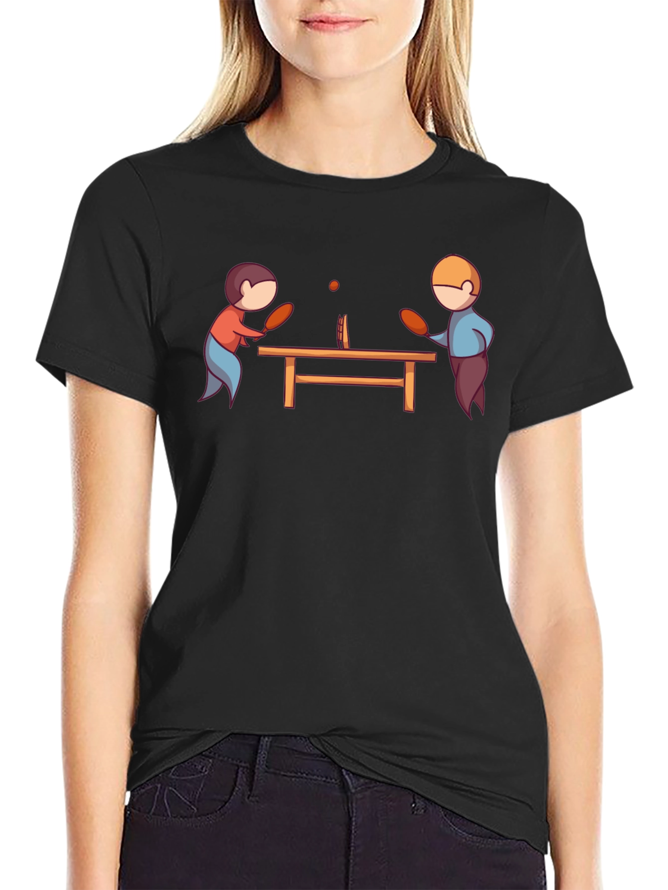 Ping Pong Player Graphic T-Shirt