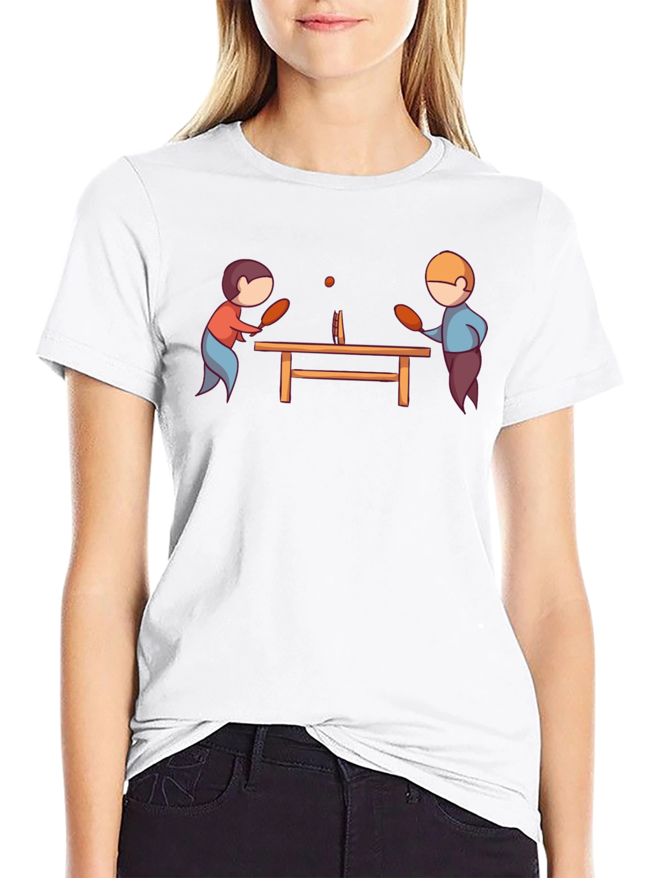 Ping Pong Player Graphic T-Shirt