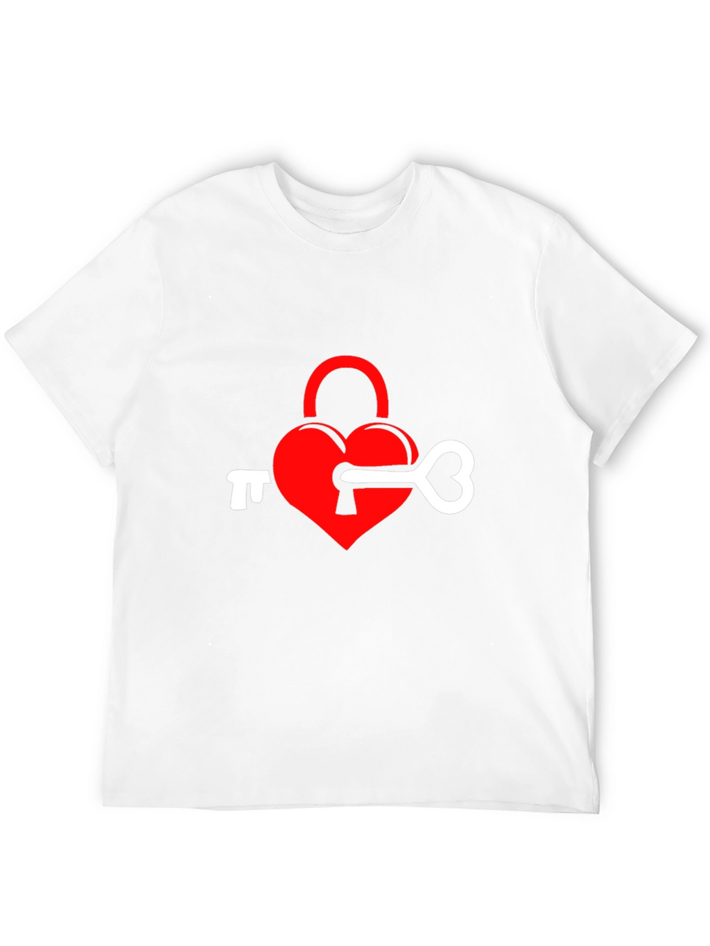 Heart Lock & Key Graphic Tee - Black