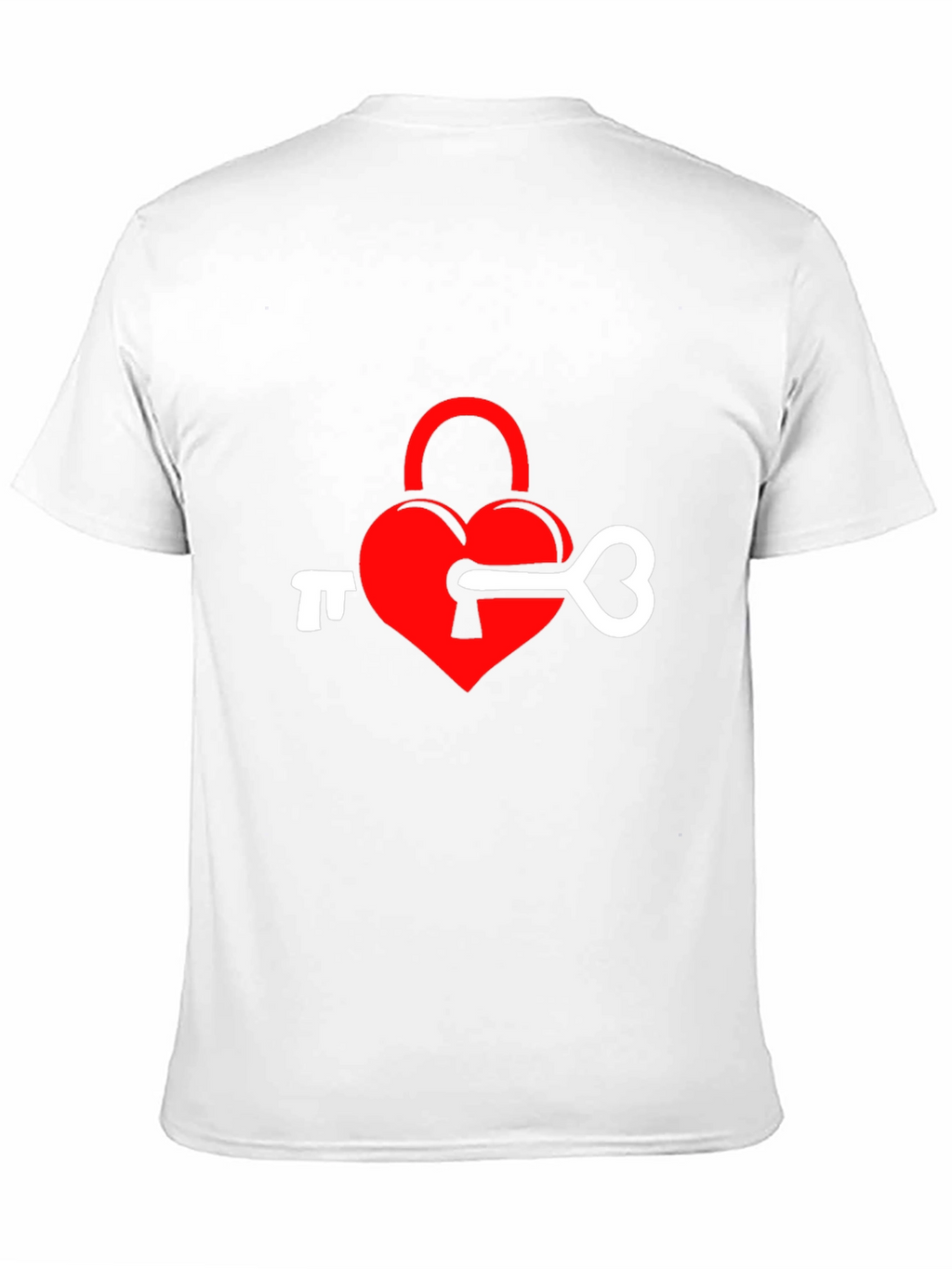 Heart Lock & Key Graphic Tee - Black