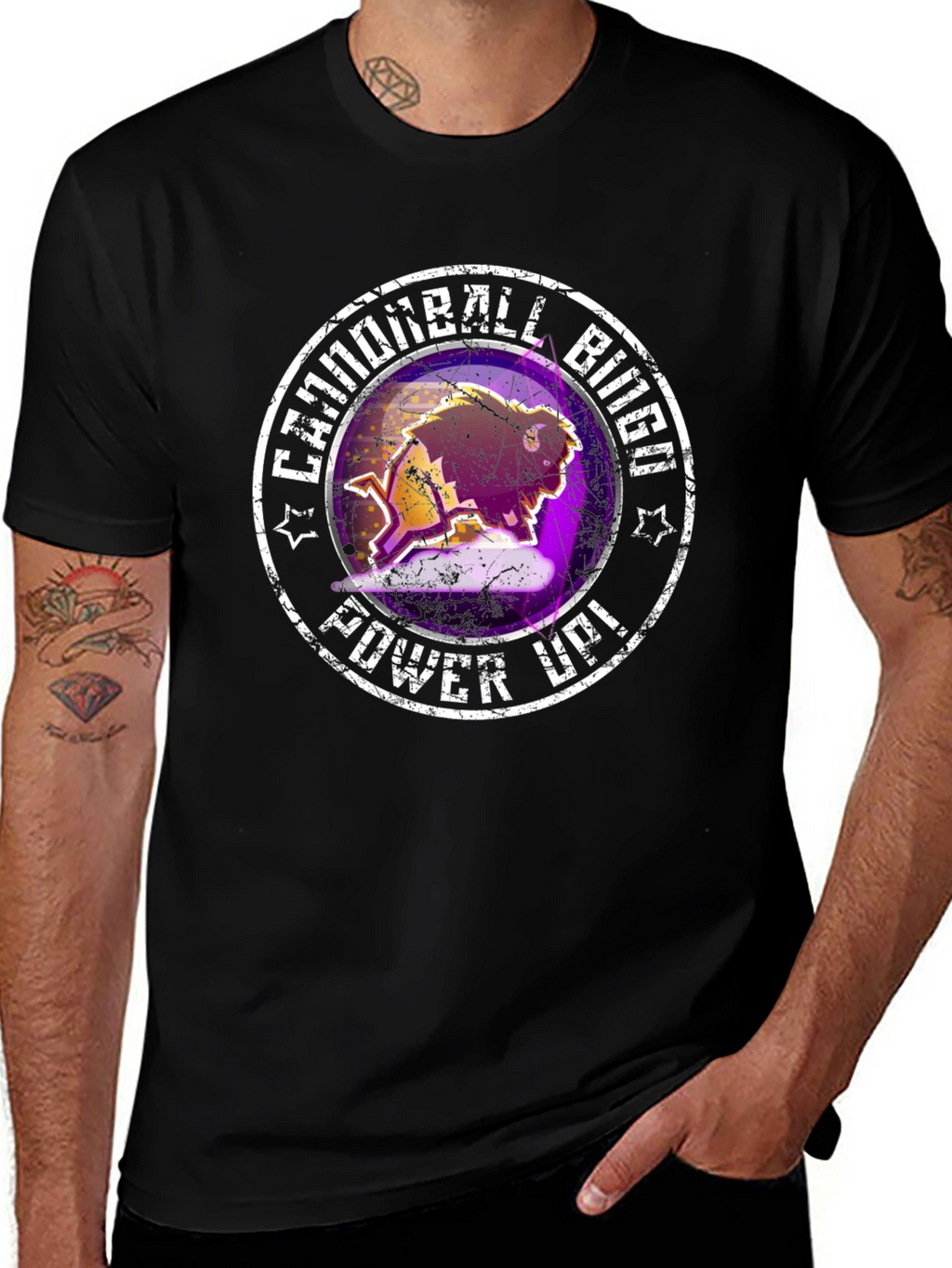 Cannonball Biiga Power Up Black T-Shirt