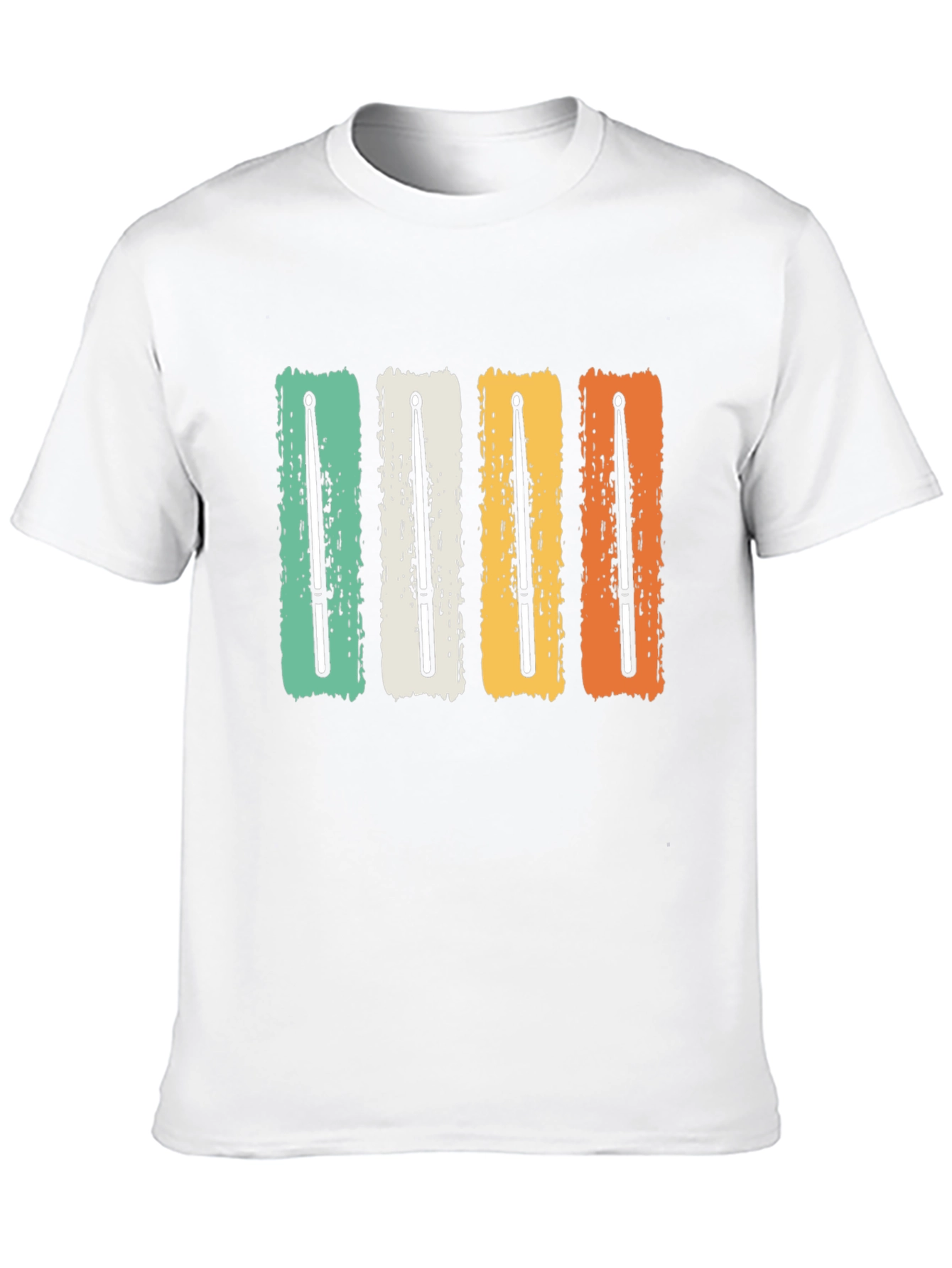 Retro Drumsticks T-Shirt - Music Lover Tee