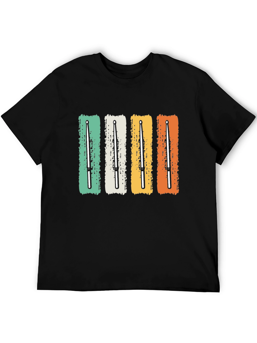 Retro Drumsticks T-Shirt - Music Lover Tee