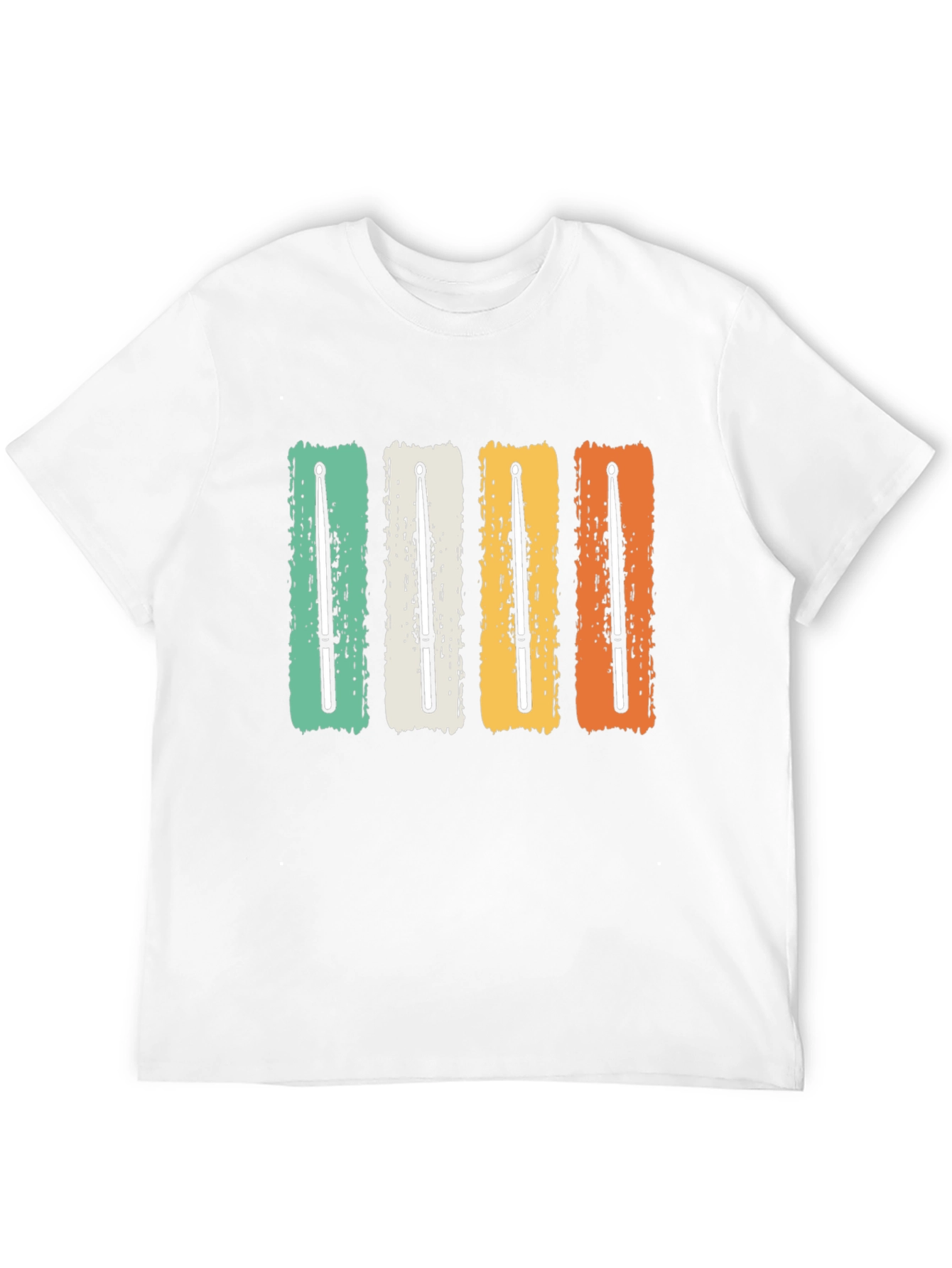 Retro Drumsticks T-Shirt - Music Lover Tee