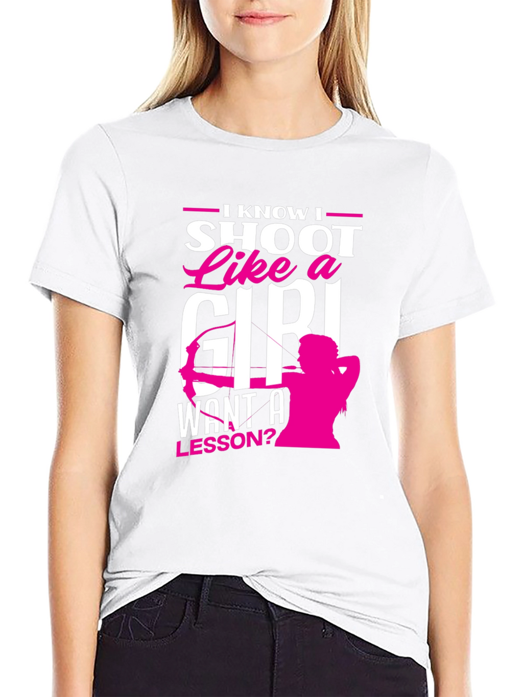 I Shoot Like A Girl T-Shirt - Archery Design