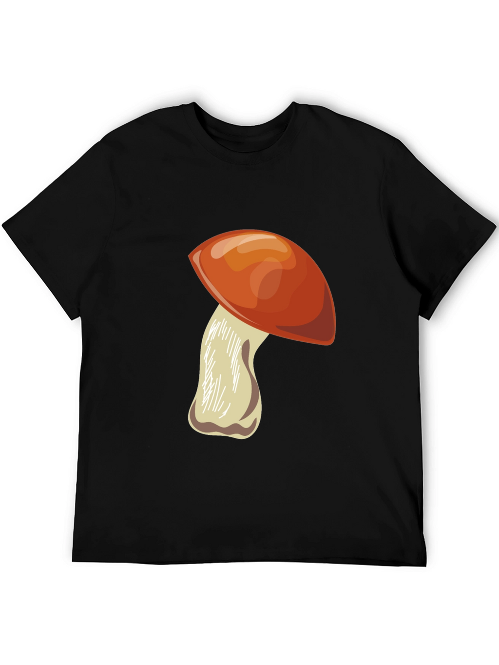 Mushroom Graphic Black Tee