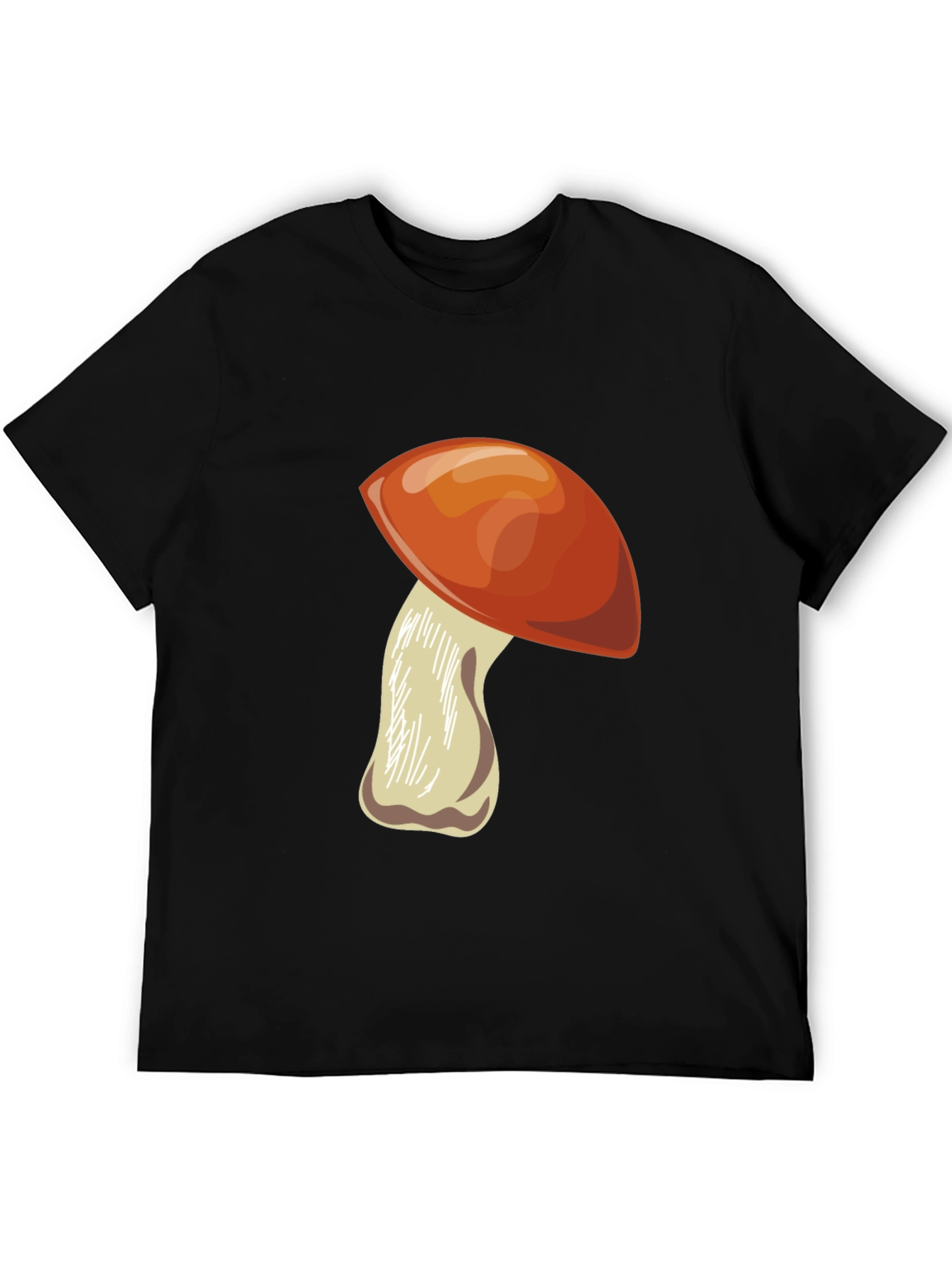 Mushroom Graphic Black Tee