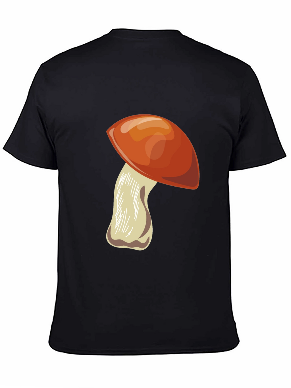 Mushroom Graphic Black Tee