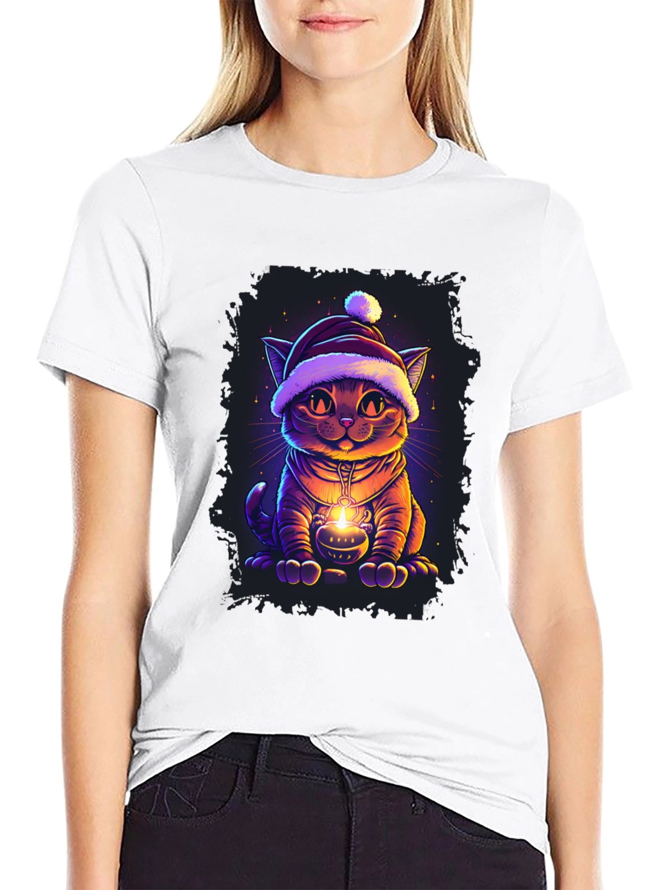 Festive Cat T-Shirt - Holiday Edition