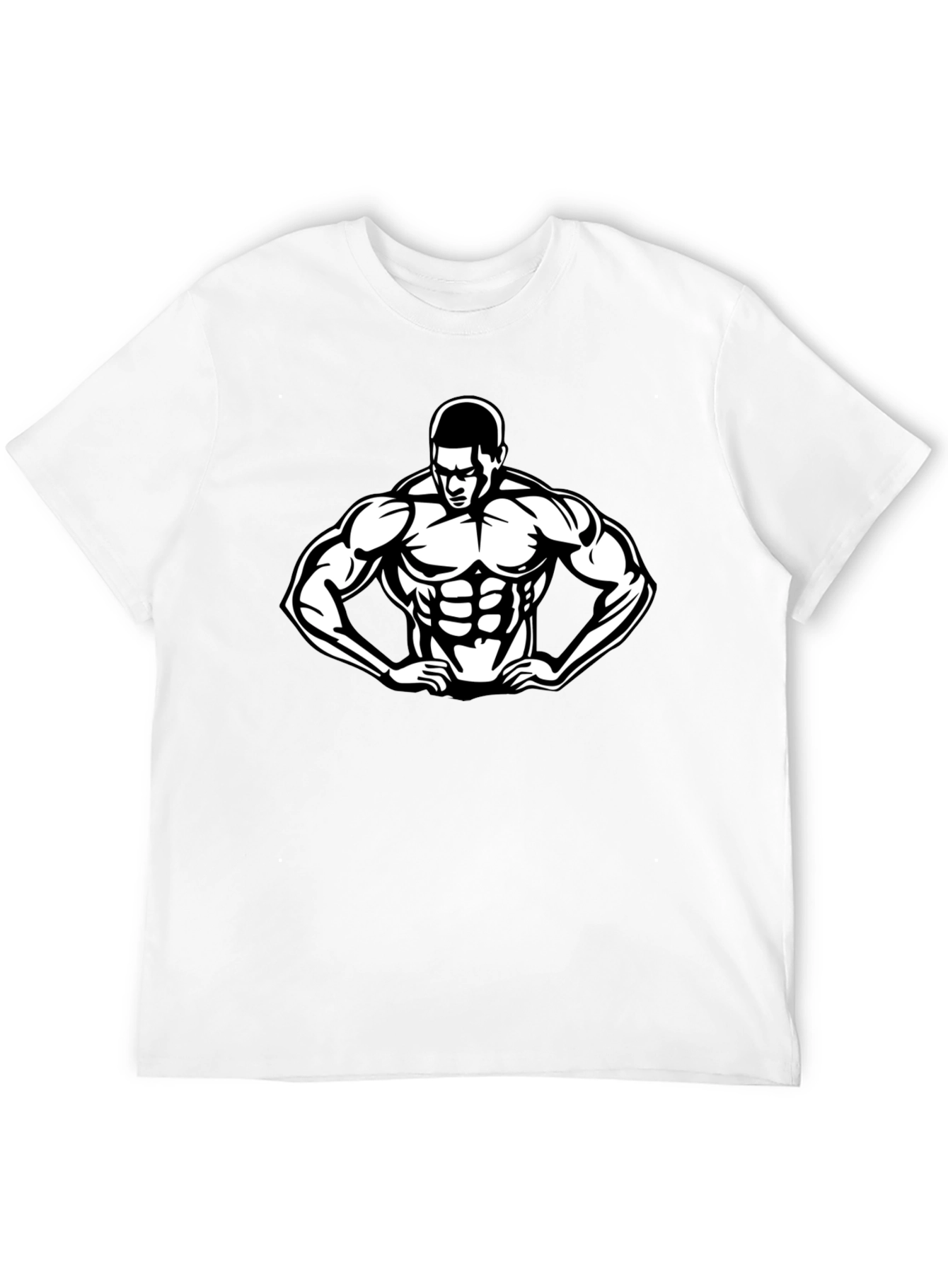 Black Bodybuilder Graphic T-Shirt - Gym & Fitness Apparel