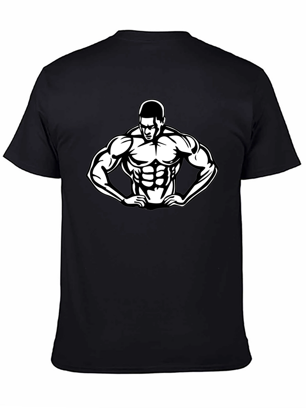 Black Bodybuilder Graphic T-Shirt - Gym & Fitness Apparel