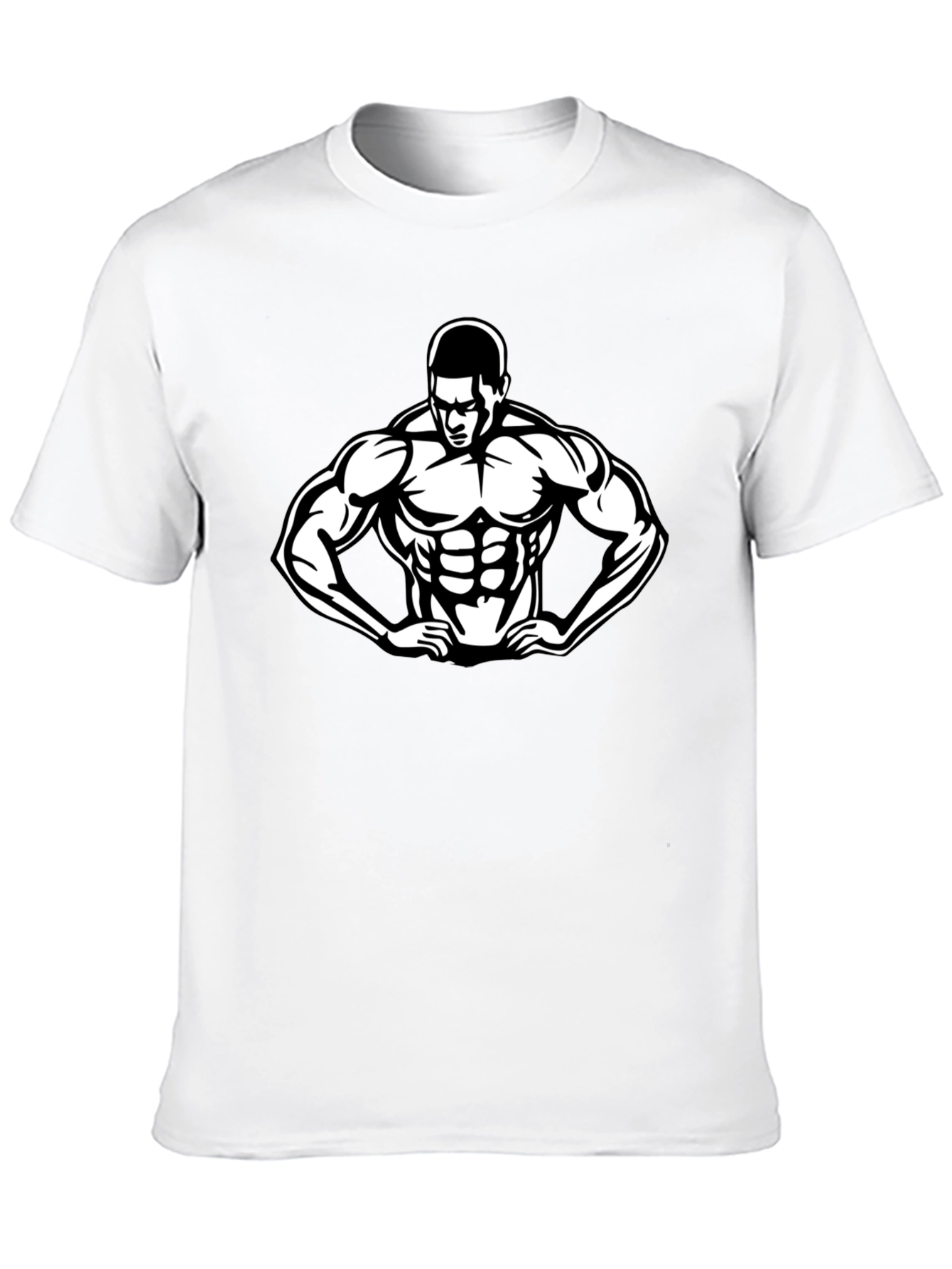 Black Bodybuilder Graphic T-Shirt - Gym & Fitness Apparel