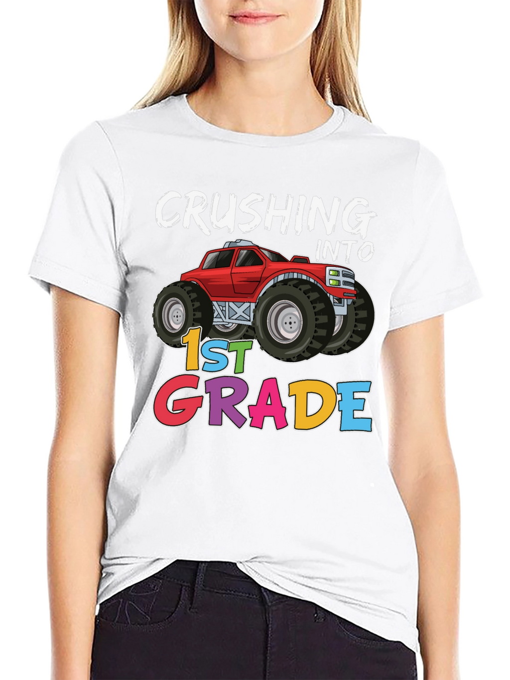 Crushing Into 1st Grade Monster Truck T-Shirt