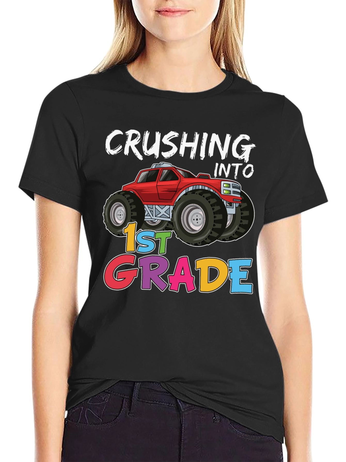Crushing Into 1st Grade Monster Truck T-Shirt