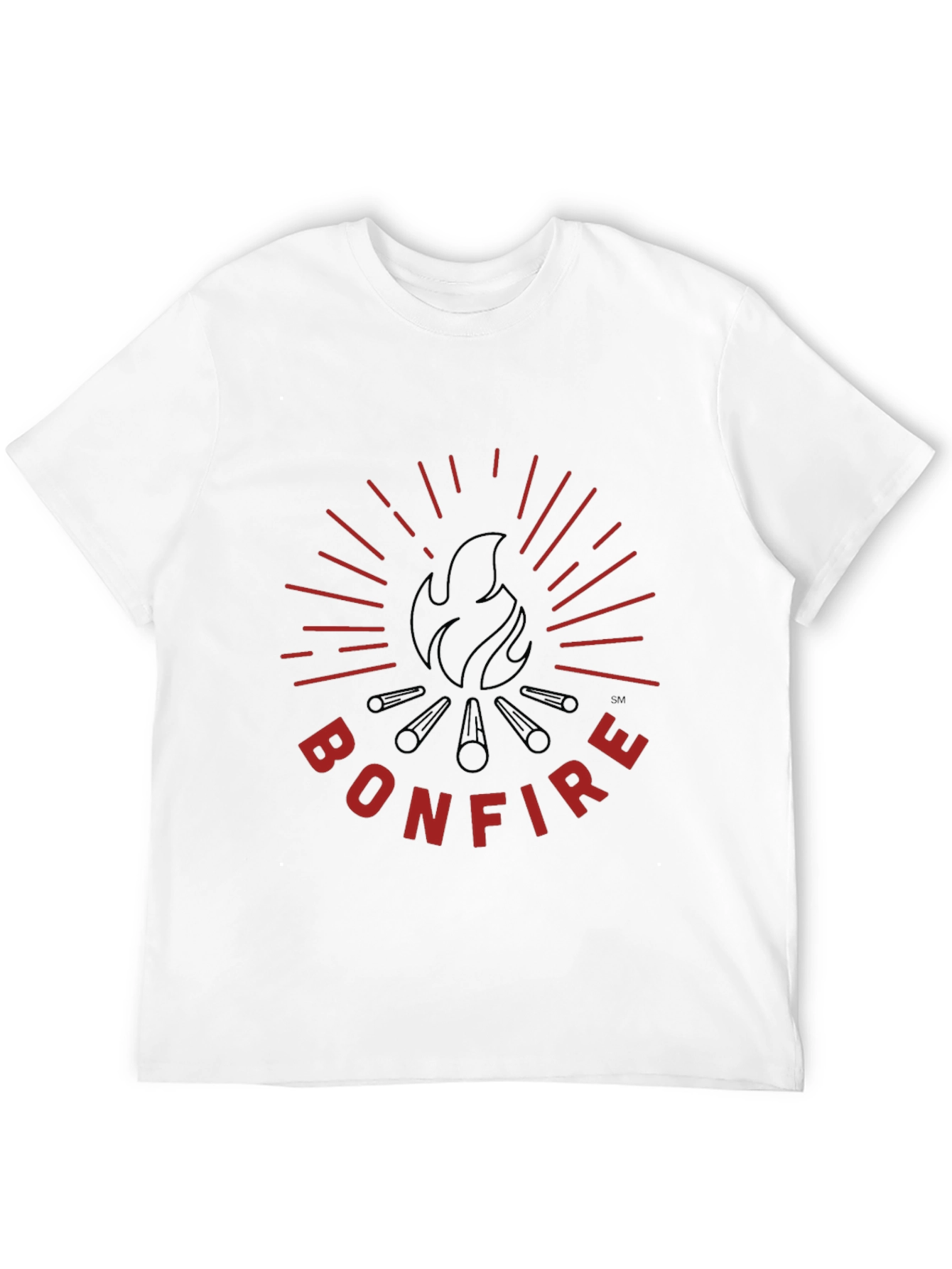 Bonfire Graphic Tee - Black Cotton T-Shirt