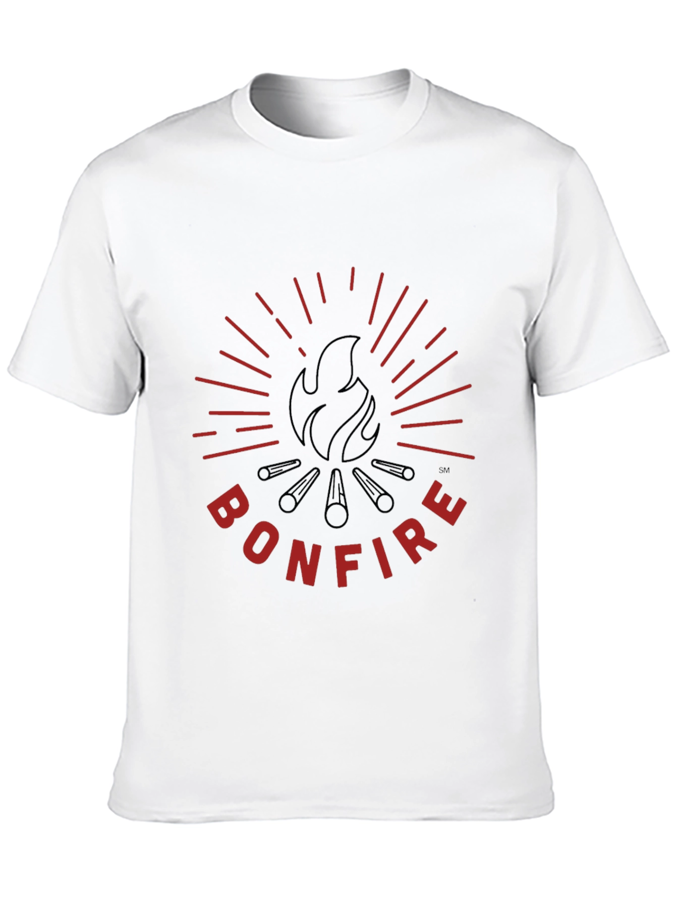 Bonfire Graphic Tee - Black Cotton T-Shirt