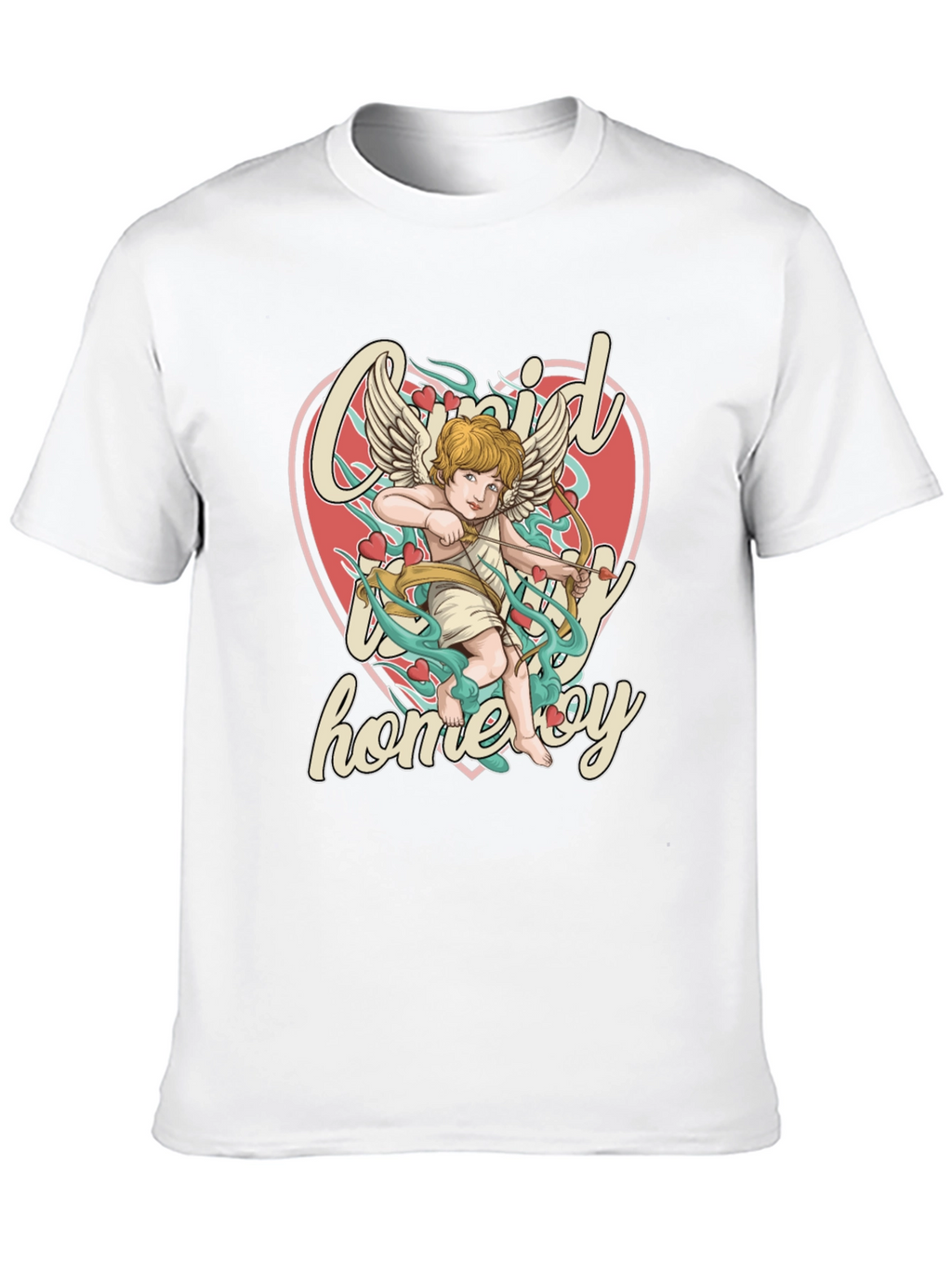 Cupid Homeboy Graphic T-Shirt - Quirky Cupid Valentines Day