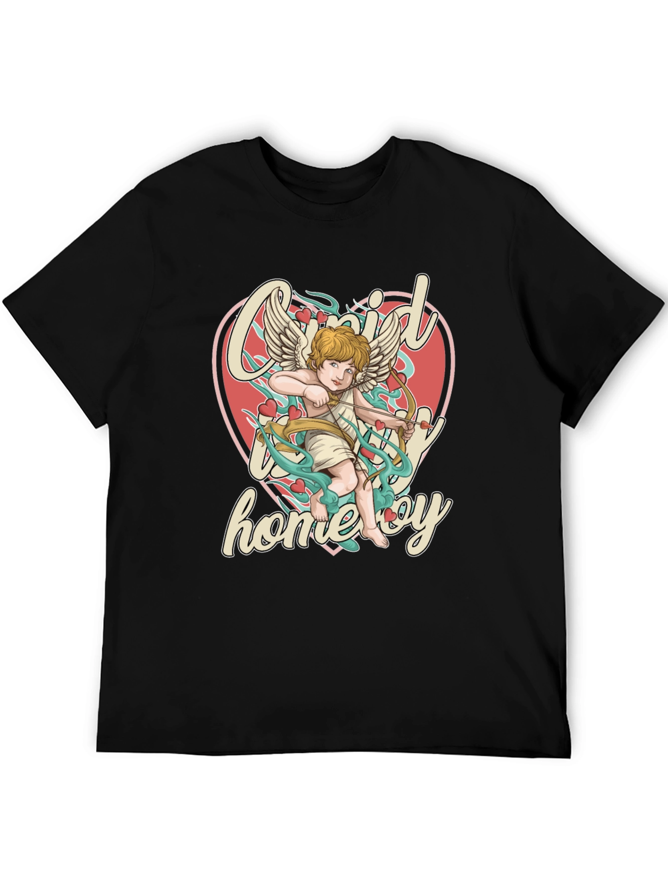 Cupid Homeboy Graphic T-Shirt - Quirky Cupid Valentines Day