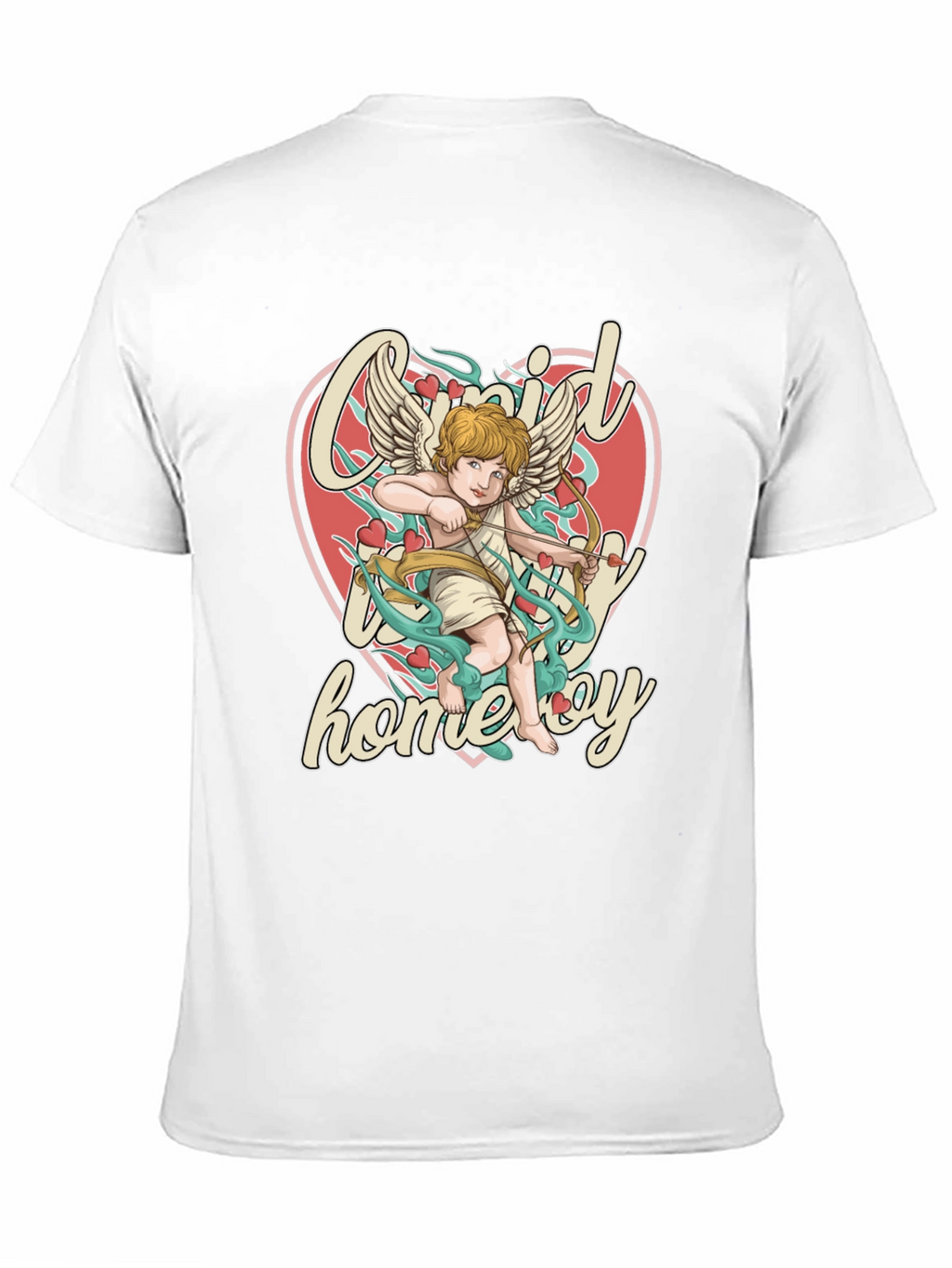 Cupid Homeboy Graphic T-Shirt - Quirky Cupid Valentines Day