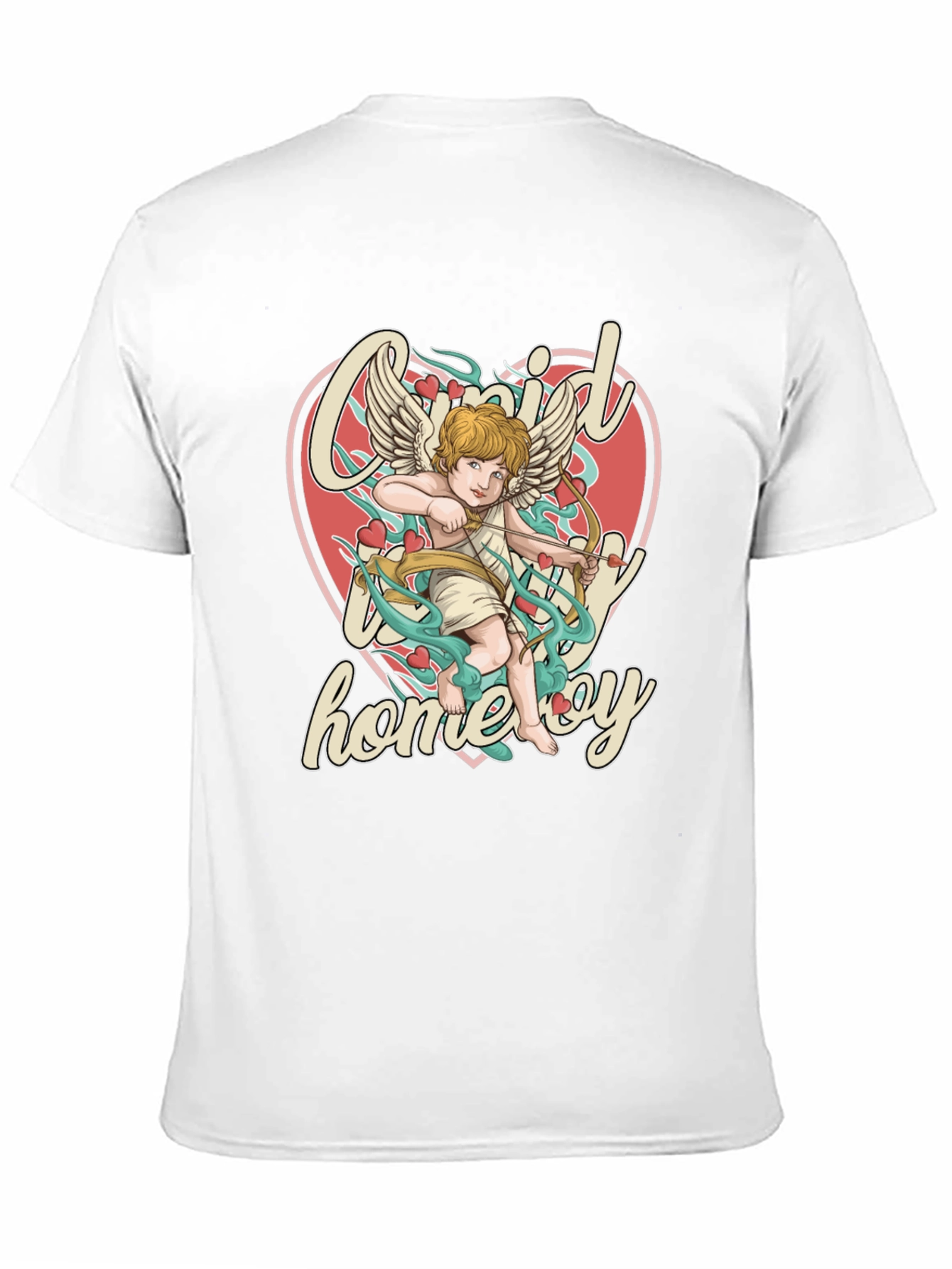 Cupid Homeboy Graphic T-Shirt - Quirky Cupid Valentines Day