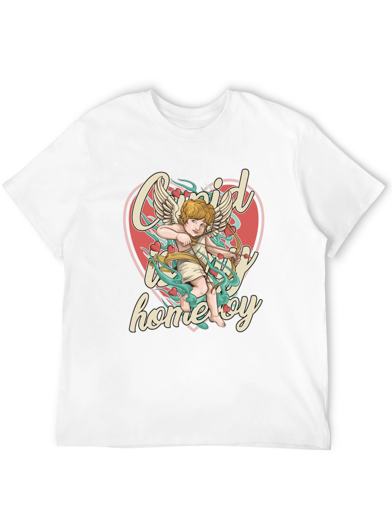 Cupid Homeboy Graphic T-Shirt - Quirky Cupid Valentines Day