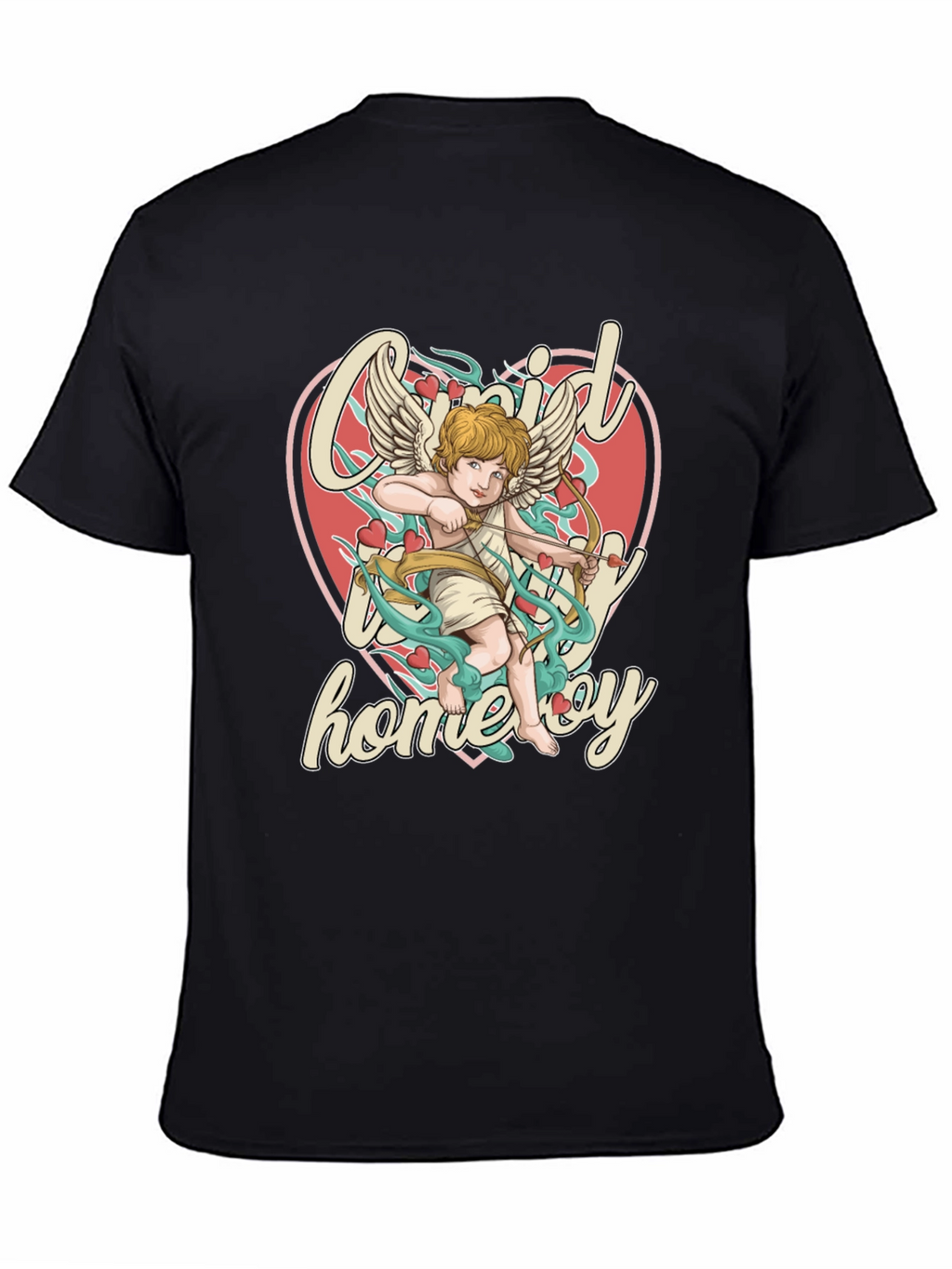 Cupid Homeboy Graphic T-Shirt - Quirky Cupid Valentines Day