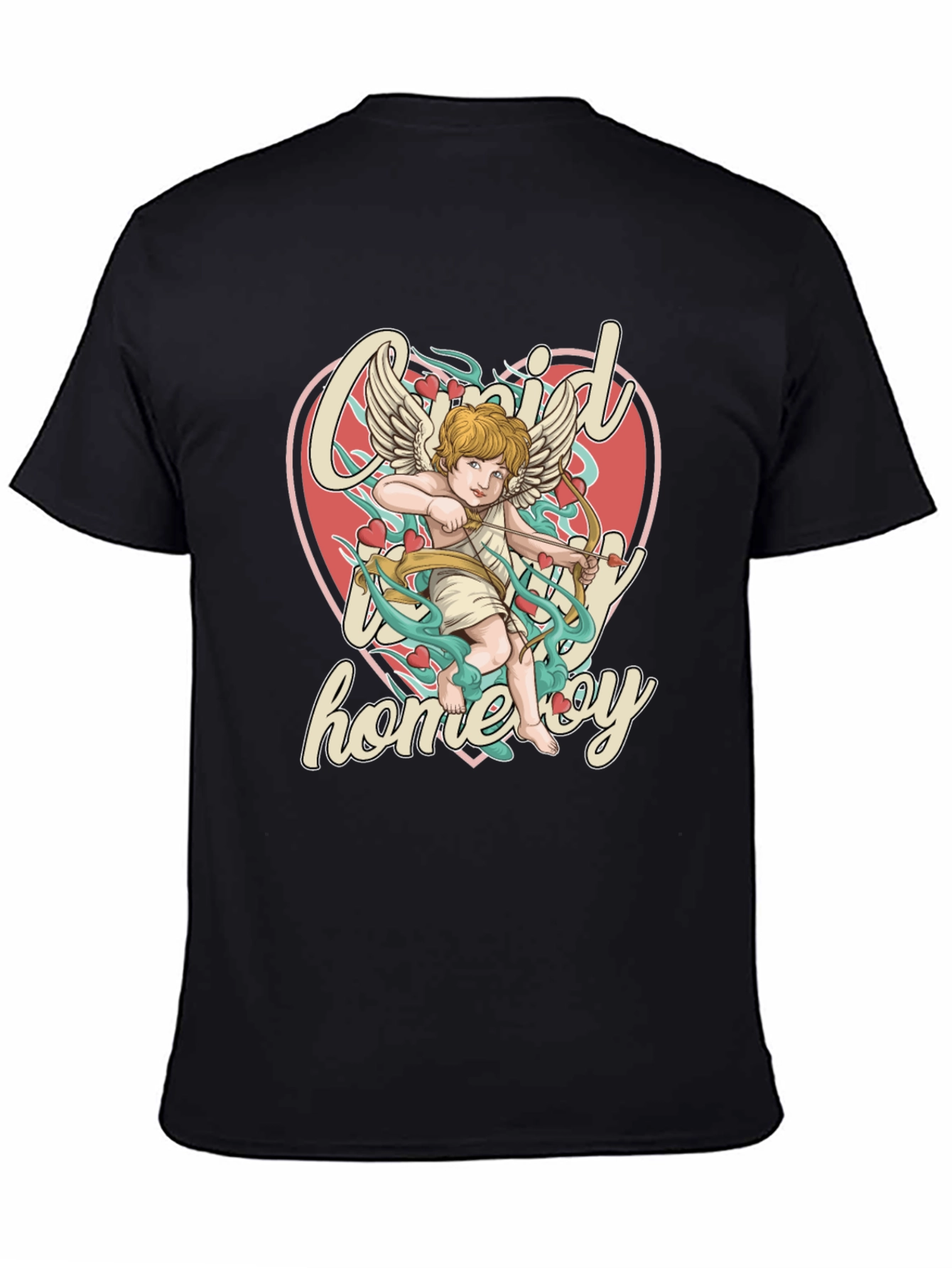 Cupid Homeboy Graphic T-Shirt - Quirky Cupid Valentines Day