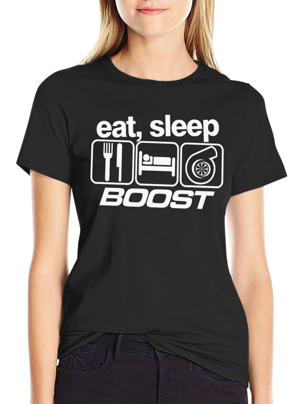 Eat Sleep Boost T-Shirt - Turbo Car Enthusiast Tee