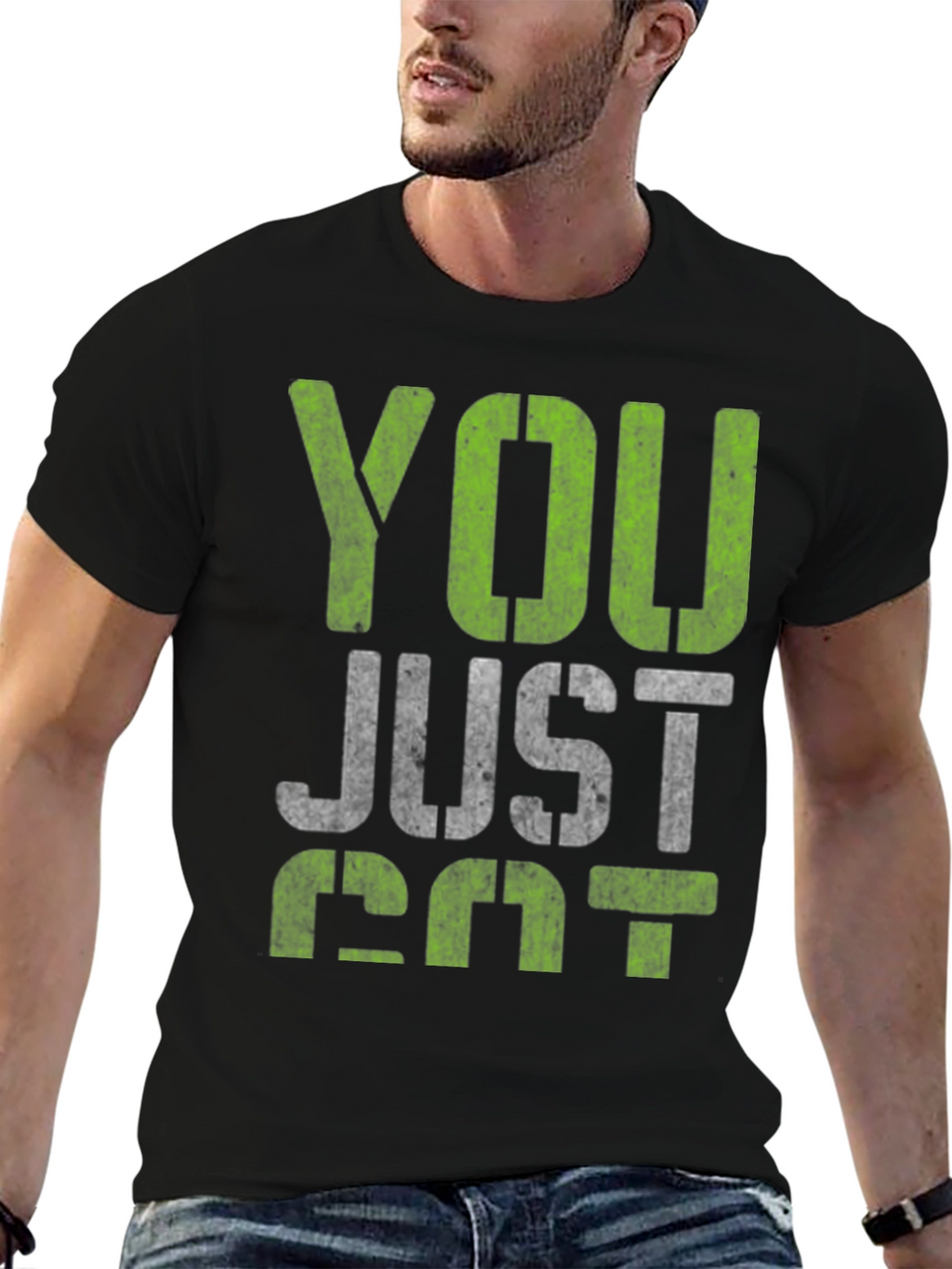 You Just Got Passed Black Graphic Tee