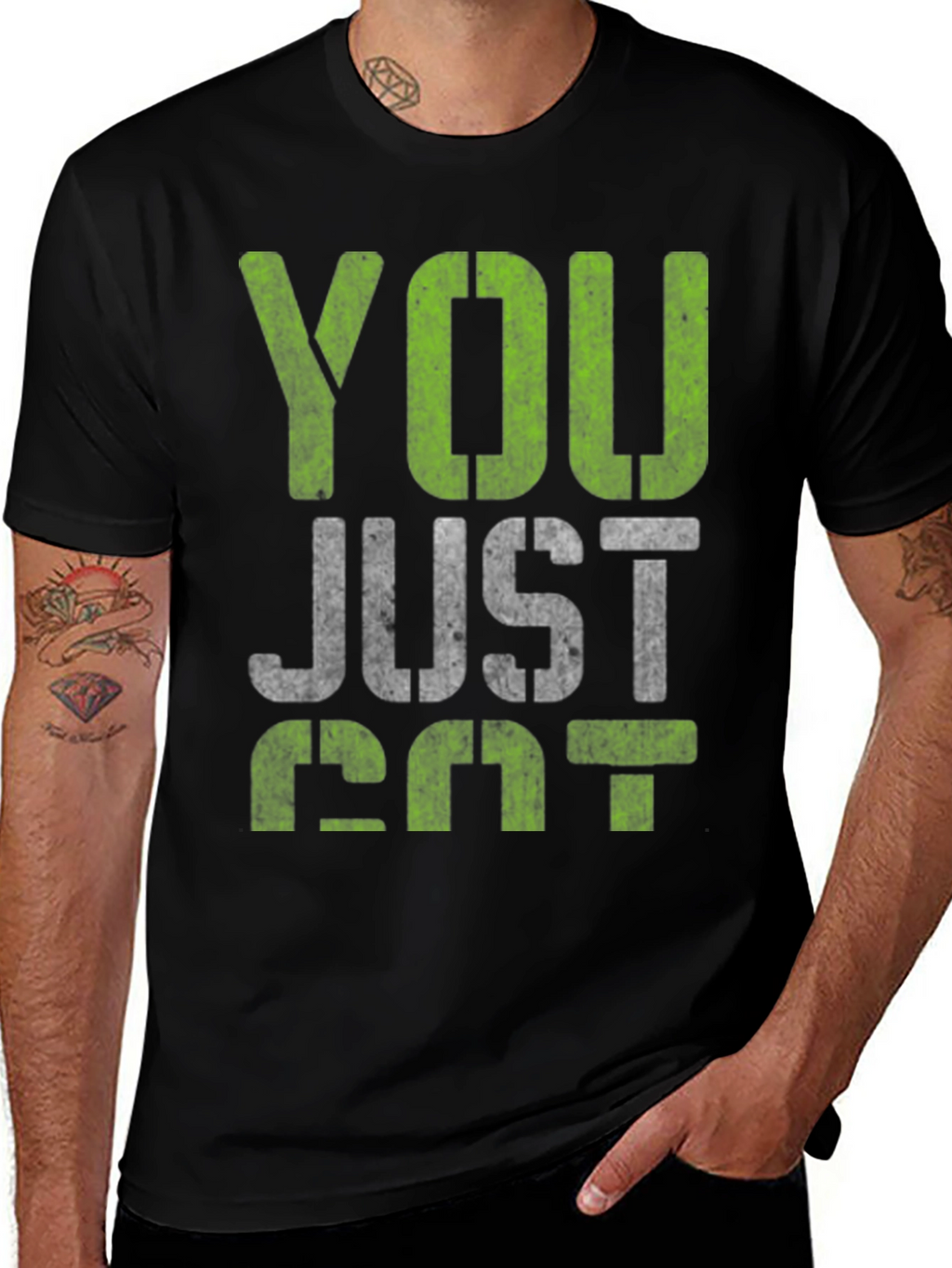 You Just Got Passed Black Graphic Tee