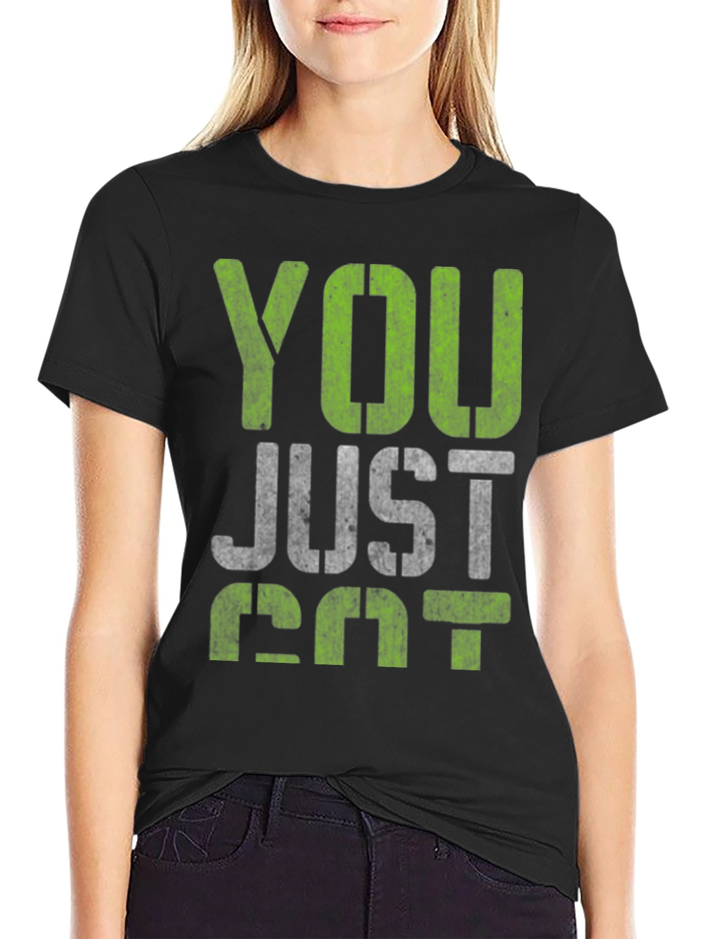 You Just Got Passed Black Graphic Tee