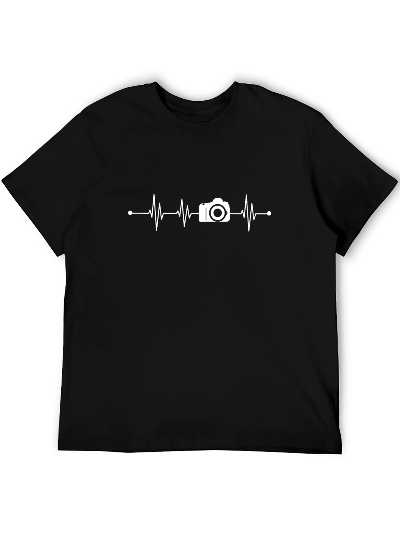 Camera Heartbeat Graphic T-Shirt
