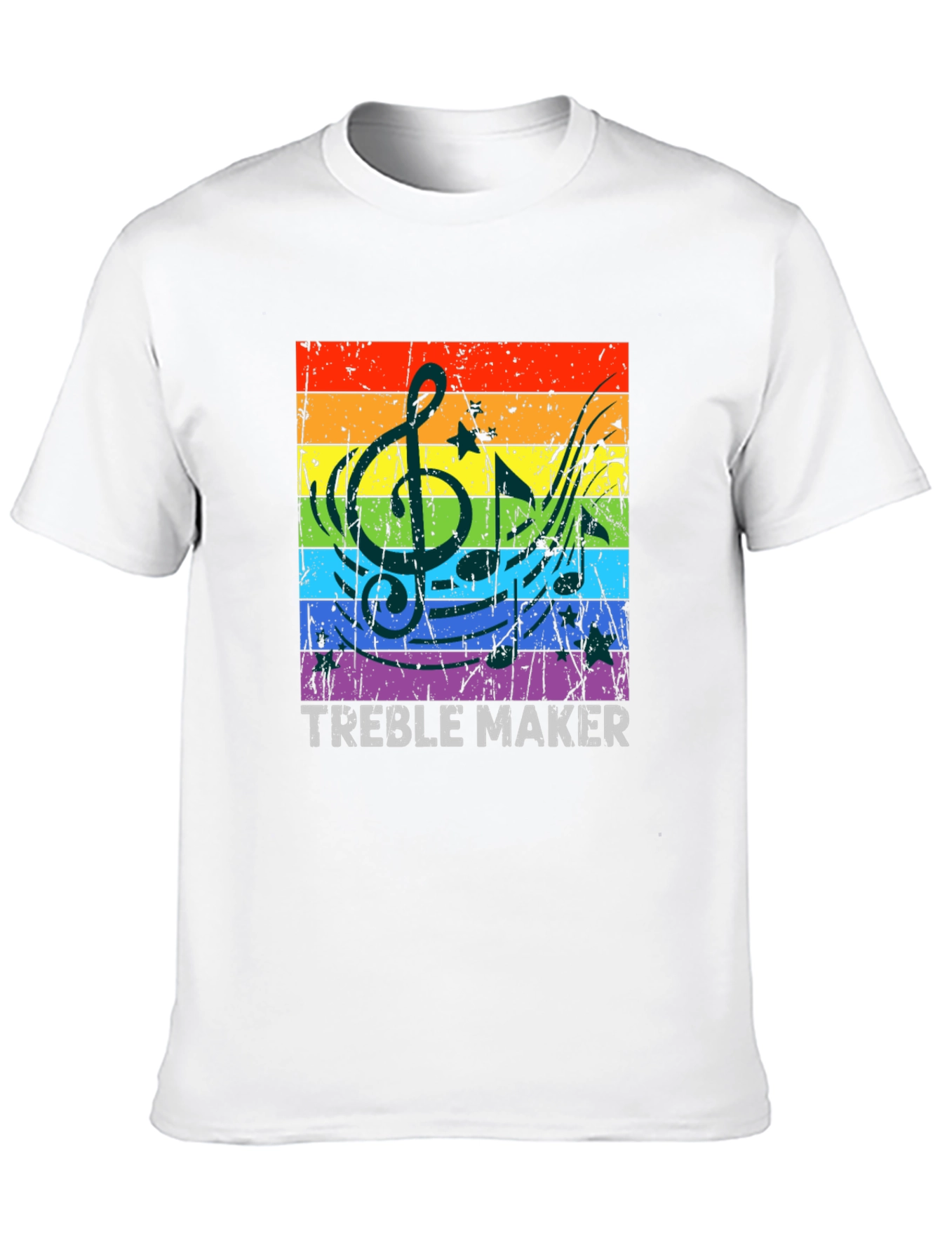 Treble Maker Rainbow Music T-Shirt