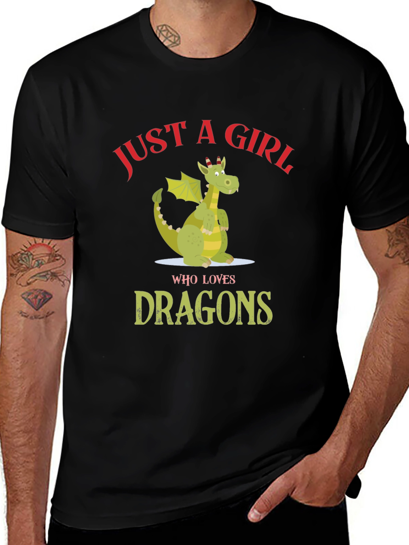 Just a Girl Who Loves Dragons T-Shirt