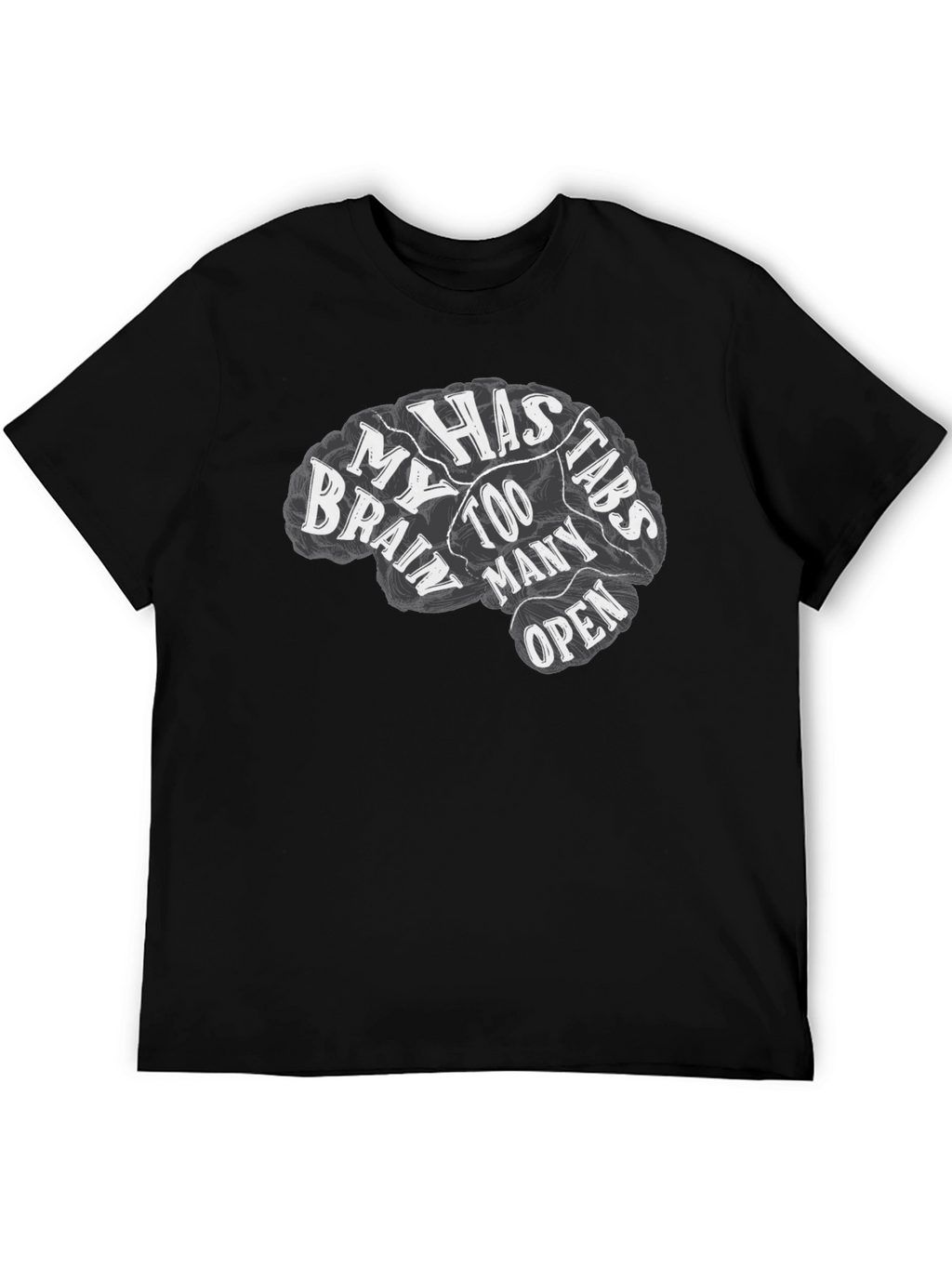 Brain Too Many Tabs Open Graphic Tee
