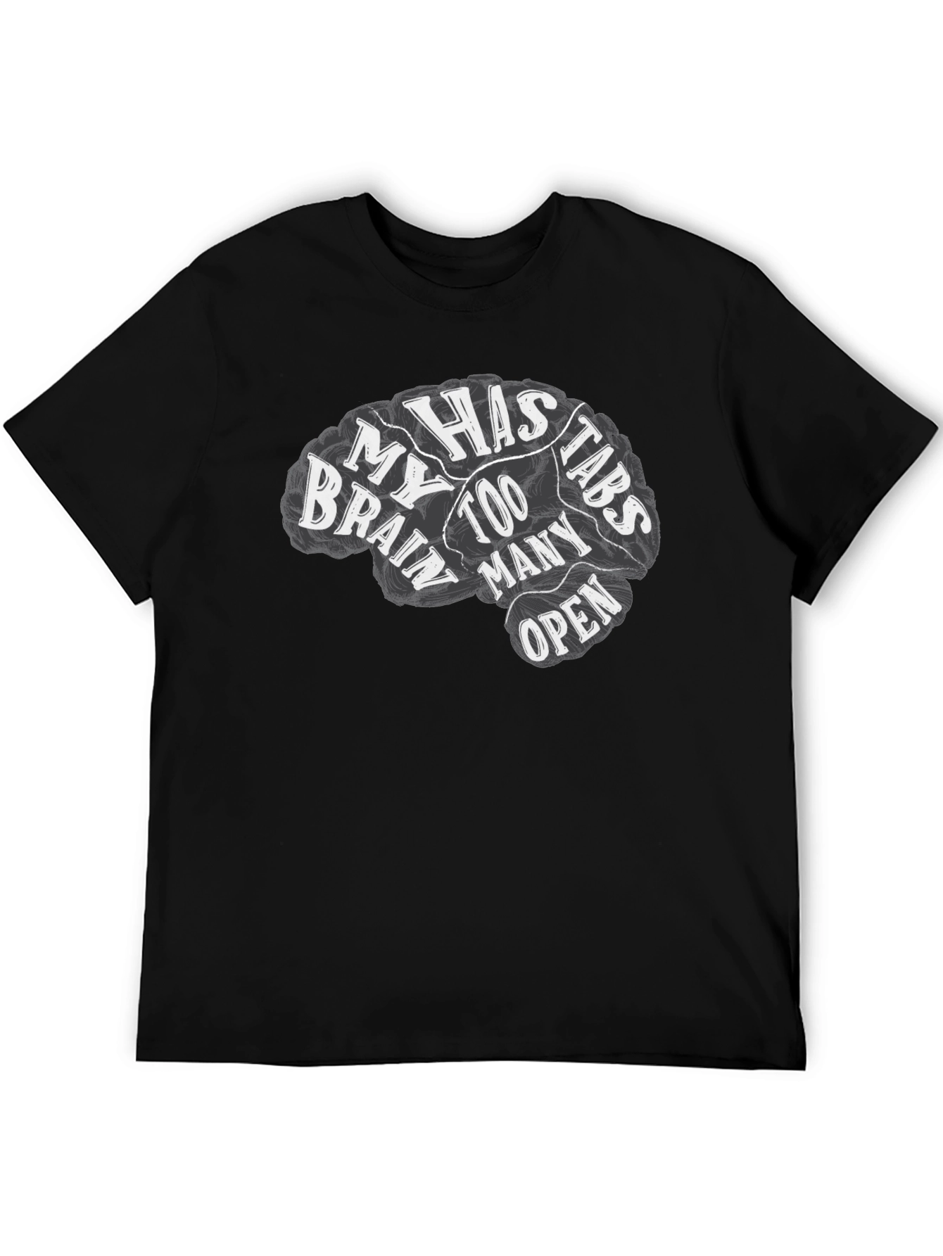Brain Too Many Tabs Open Graphic Tee
