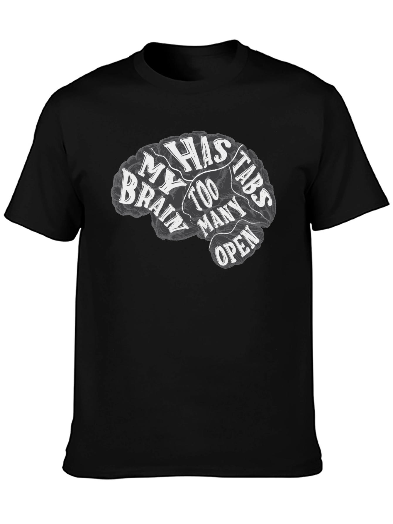 Brain Too Many Tabs Open Graphic Tee