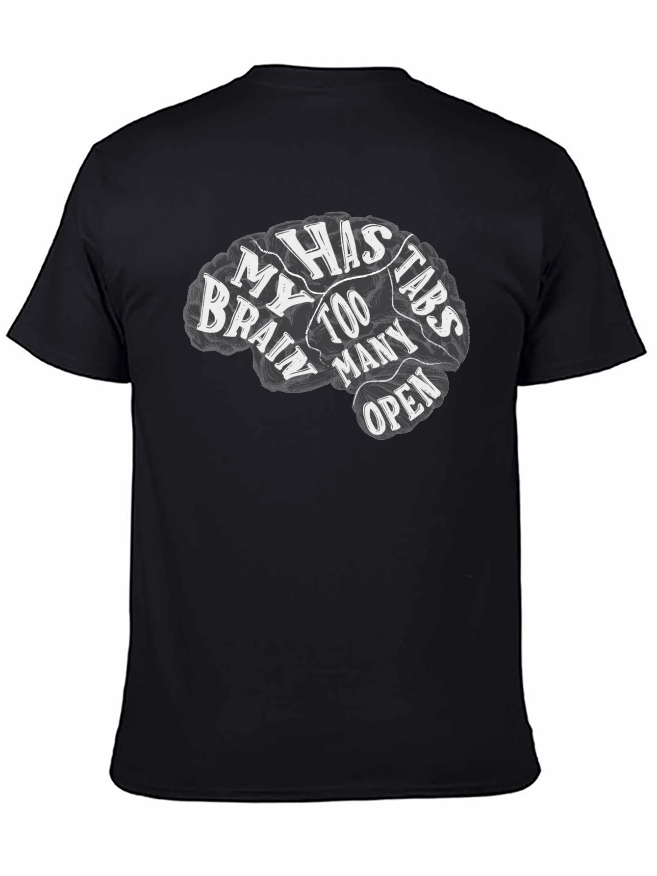 Brain Too Many Tabs Open Graphic Tee